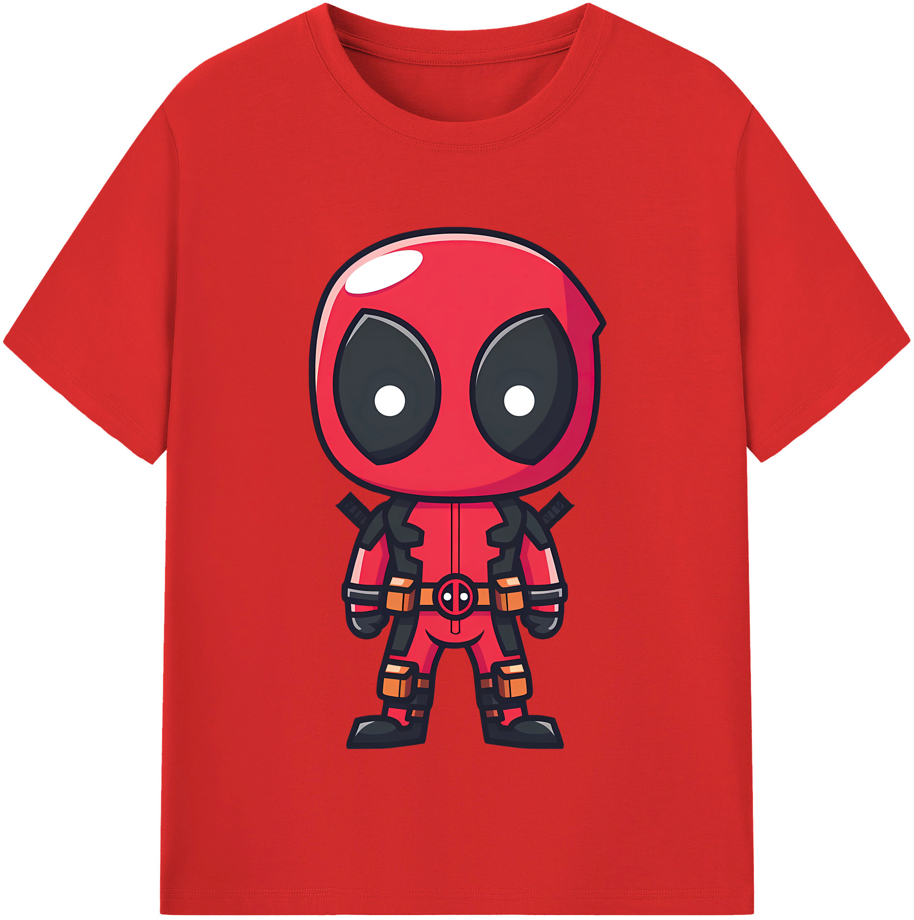 （画像用） Deadpool デッドプール 綿100％半袖Tシャツ（フロントプリント）