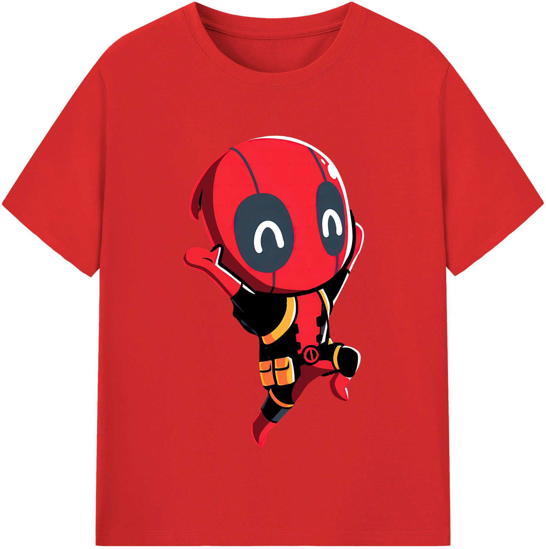 （画像用） Deadpool デッドプール 綿100％半袖Tシャツ（フロントプリント）