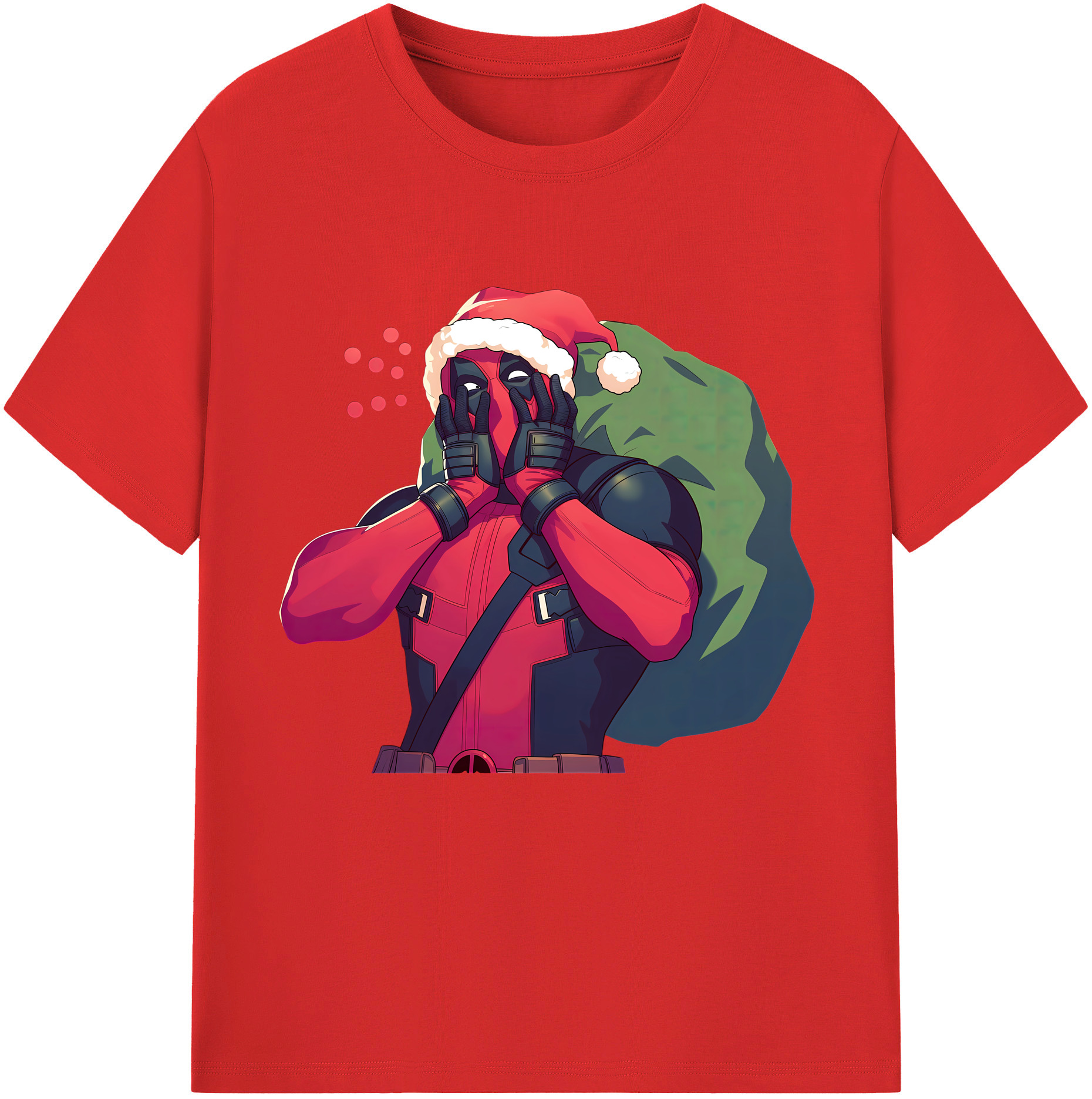 （画像用） Deadpool デッドプール 綿100％半袖Tシャツ（フロントプリント）