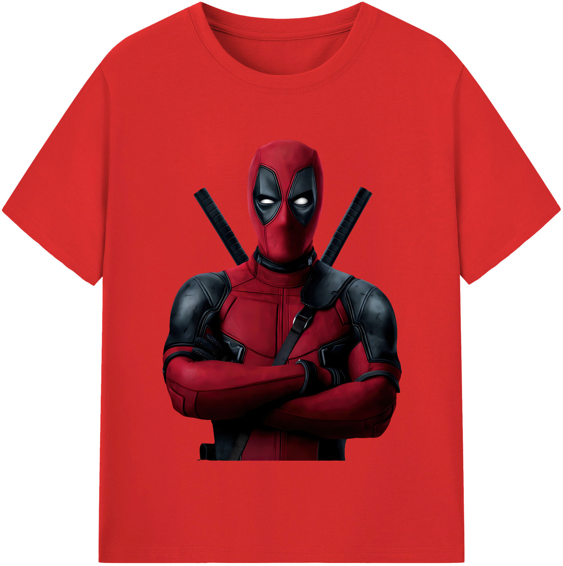 （画像用） Deadpool デッドプール 綿100％半袖Tシャツ（フロントプリント）