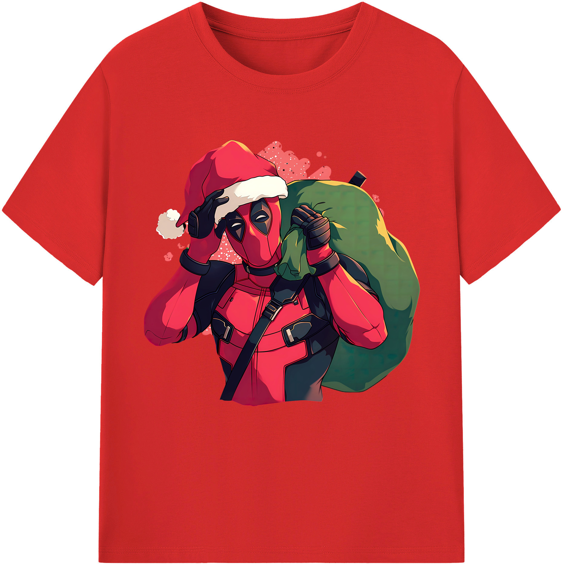 （画像用） Deadpool デッドプール 綿100％半袖Tシャツ（フロントプリント）