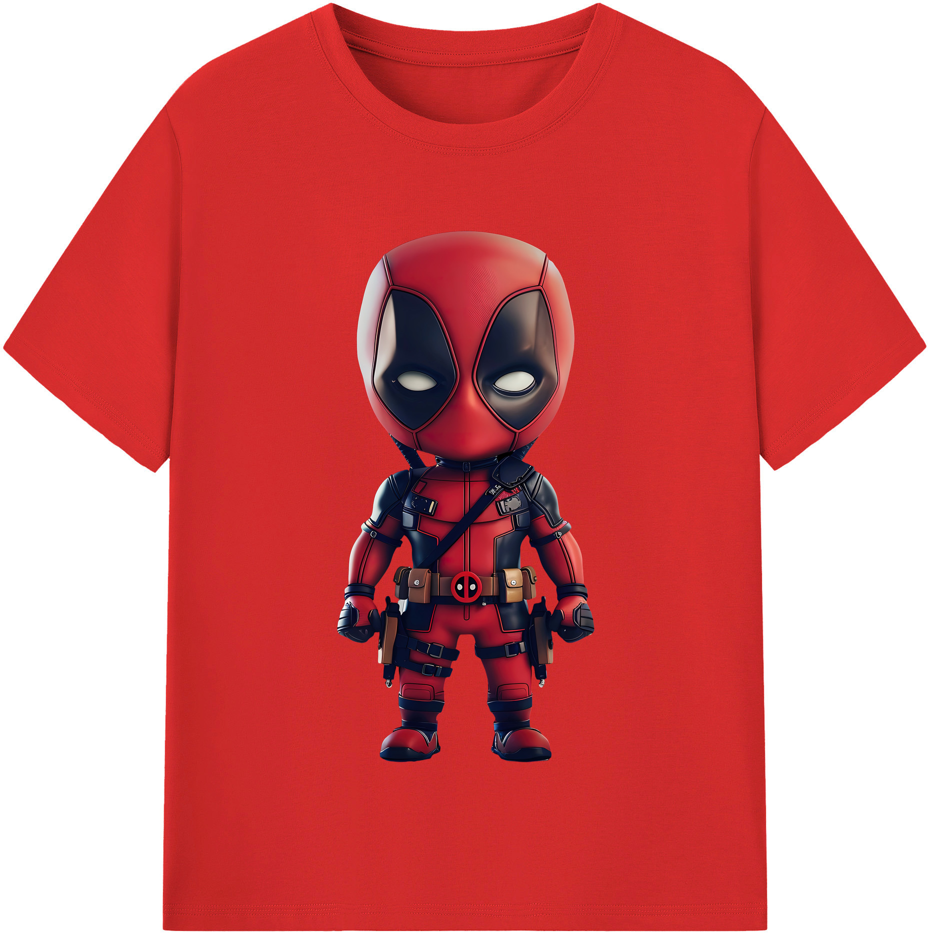（画像用） Deadpool デッドプール 綿100％半袖Tシャツ（フロントプリント）
