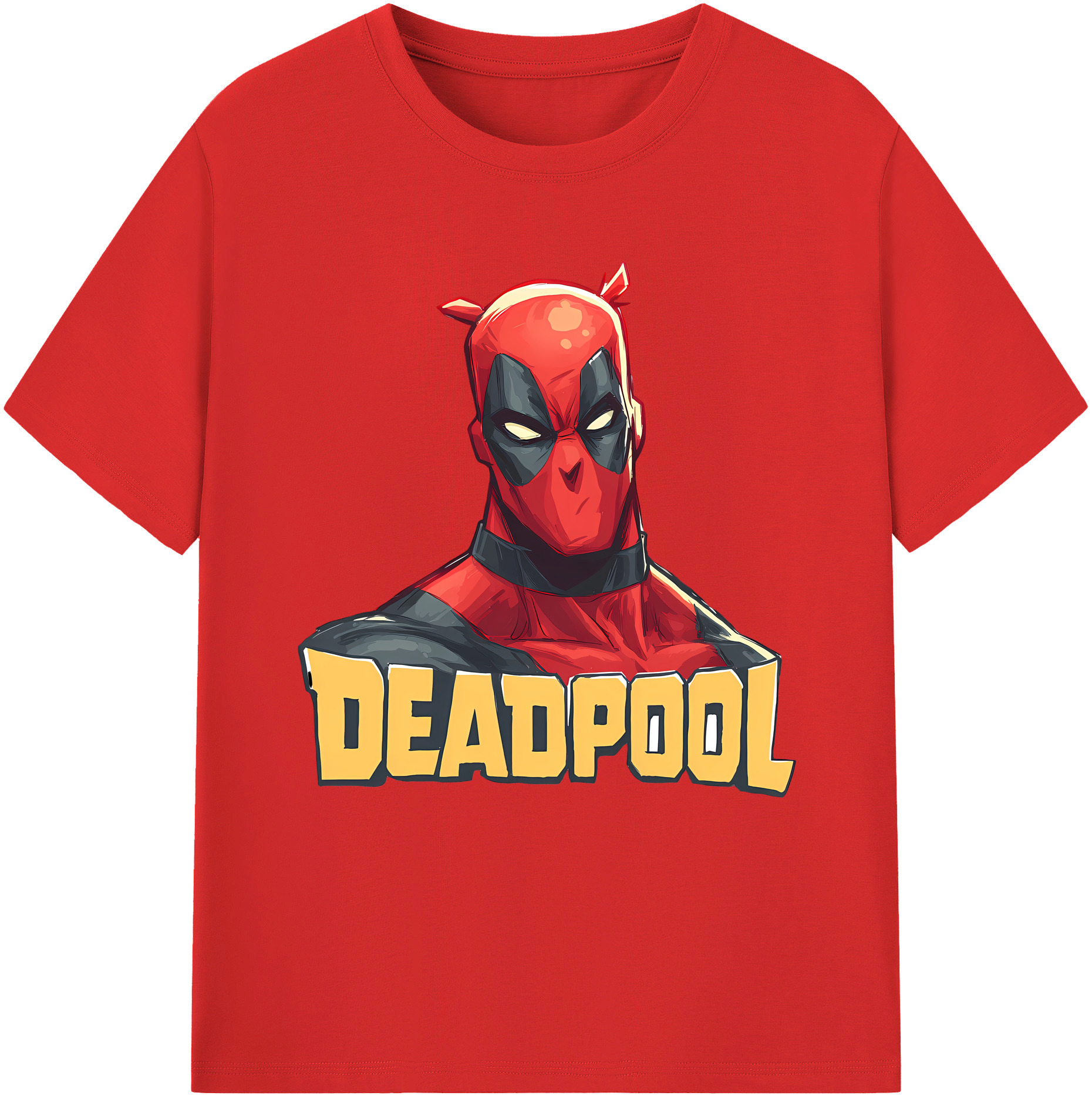 （画像用） Deadpool デッドプール 綿100％半袖Tシャツ（フロントプリント）