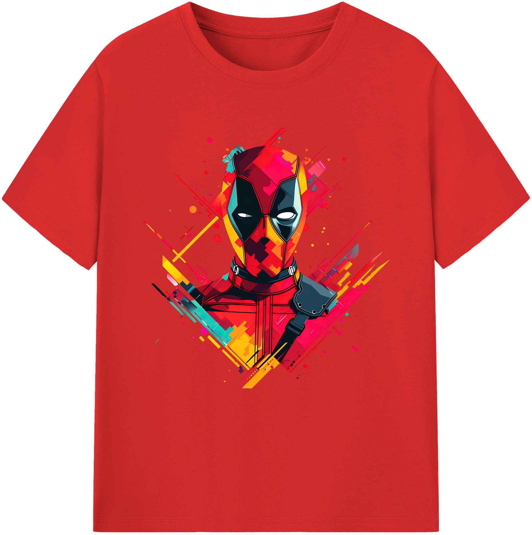 （画像用） Deadpool デッドプール 綿100％半袖Tシャツ（フロントプリント）