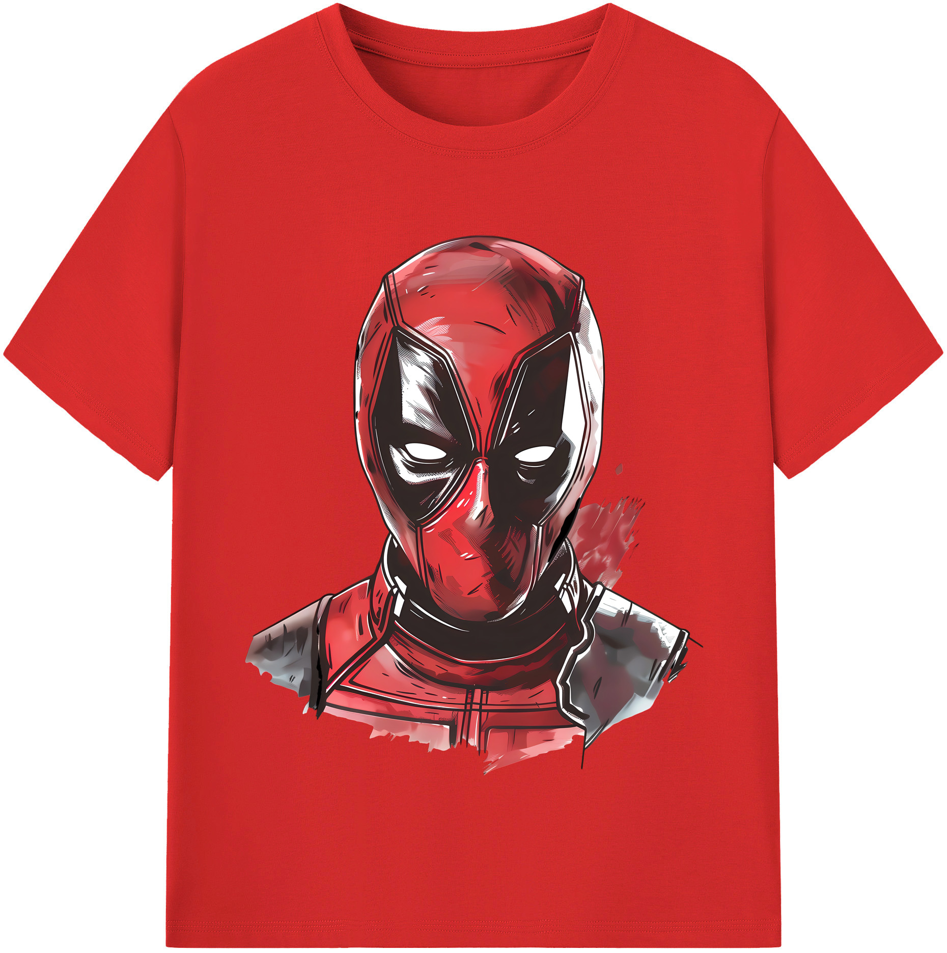 （画像用） Deadpool デッドプール 綿100％半袖Tシャツ（フロントプリント）