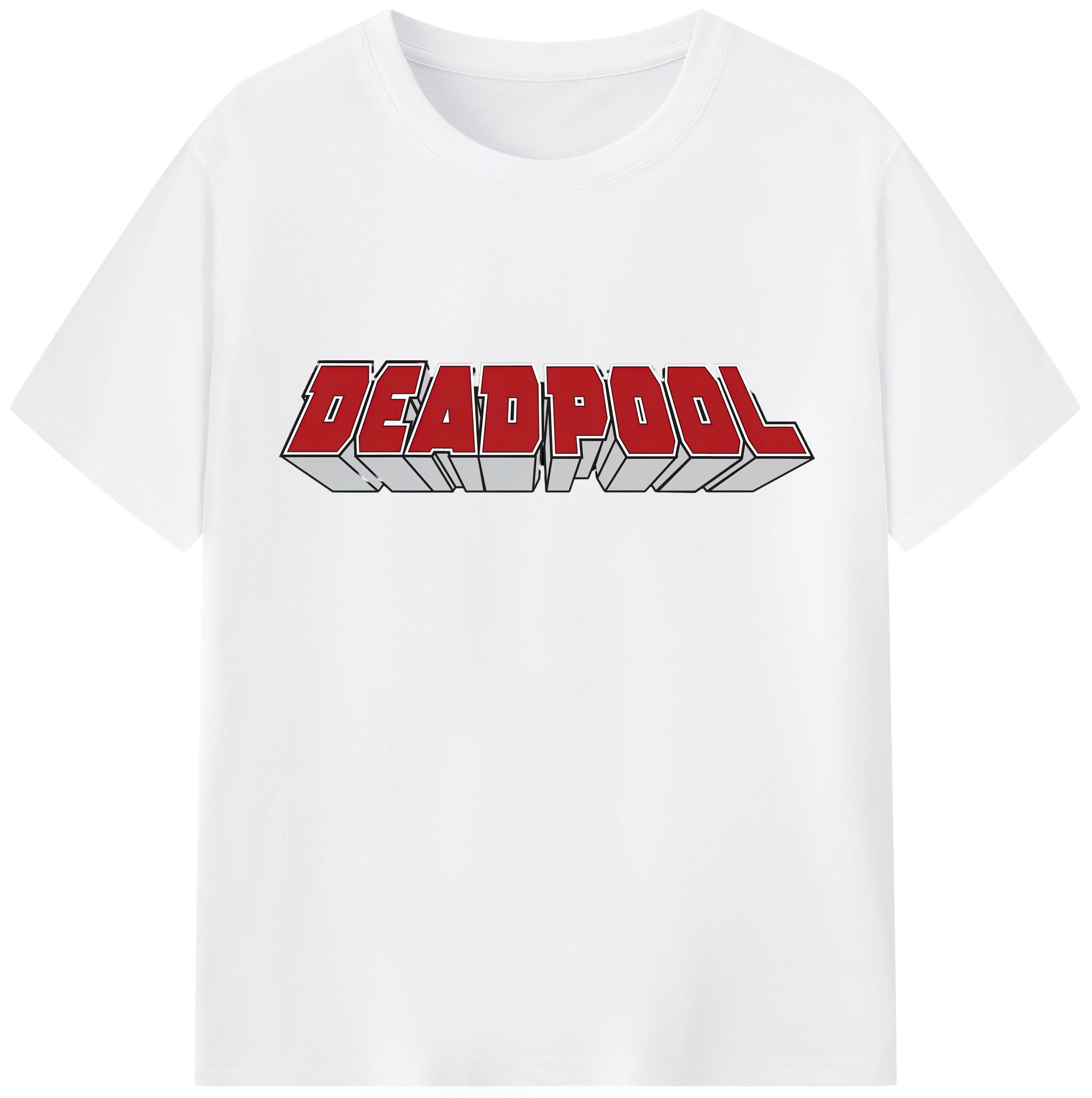 （画像用） Deadpool デッドプール 綿100％半袖Tシャツ（フロントプリント）