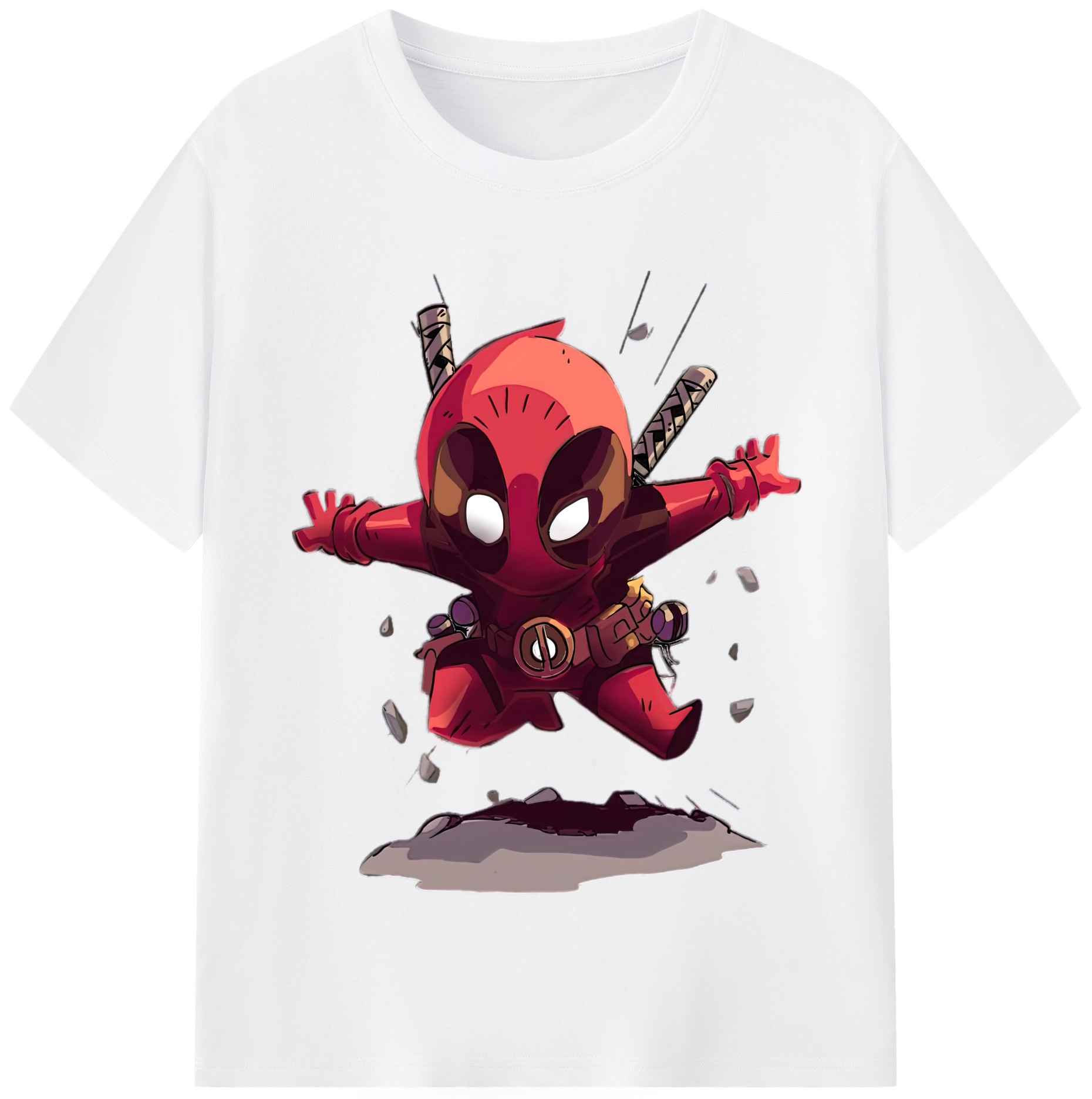 （画像用） Deadpool デッドプール 綿100％半袖Tシャツ（フロントプリント）