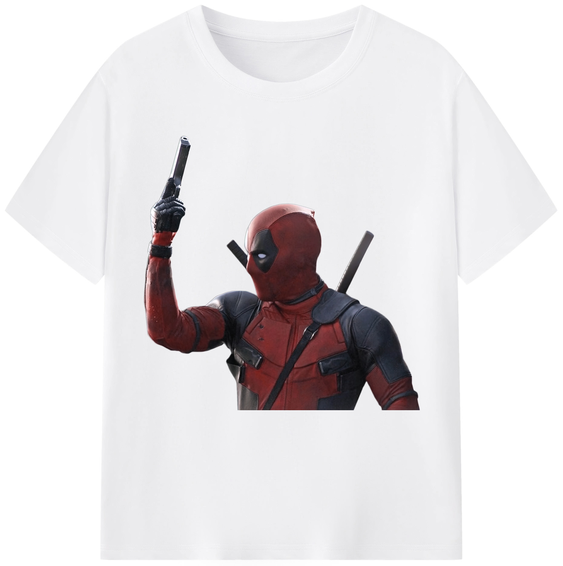 （画像用） Deadpool デッドプール 綿100％半袖Tシャツ（フロントプリント）