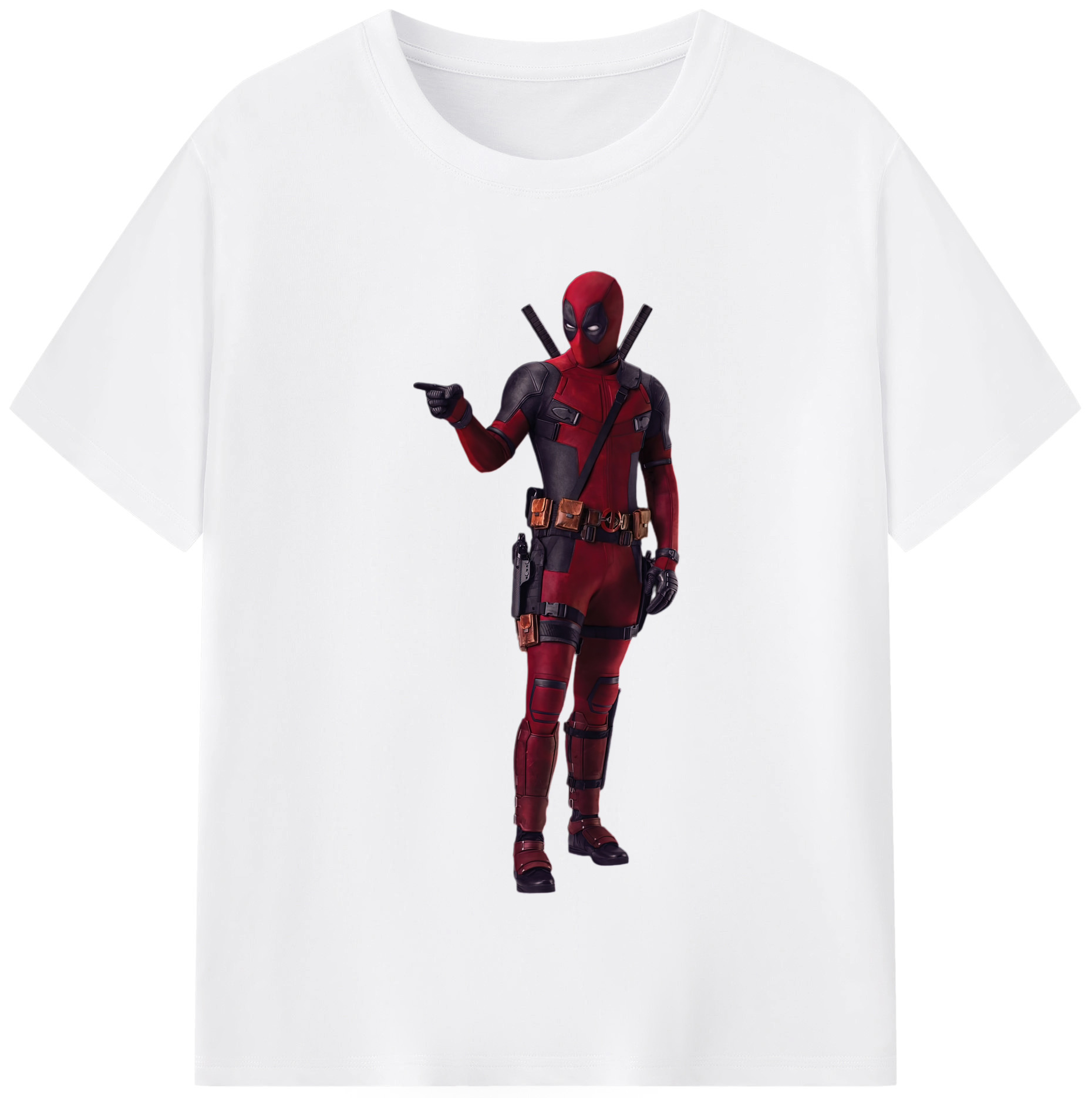（画像用） Deadpool デッドプール 綿100％半袖Tシャツ（フロントプリント）