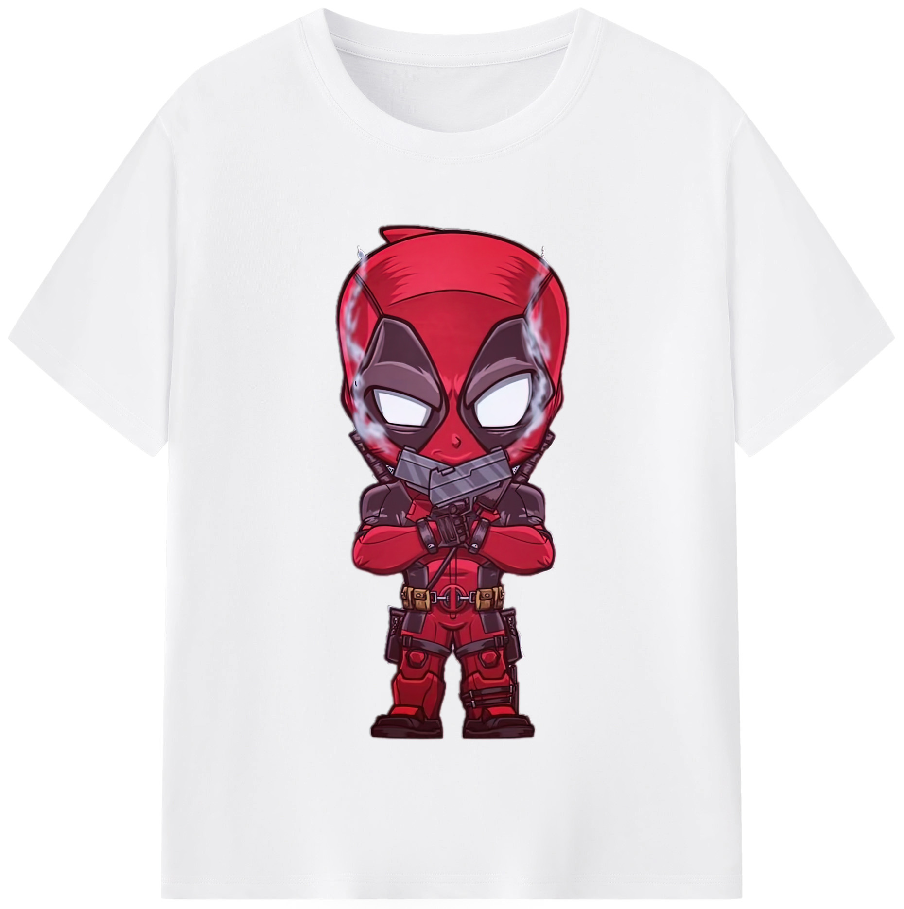 （画像用） Deadpool デッドプール 綿100％半袖Tシャツ（フロントプリント）