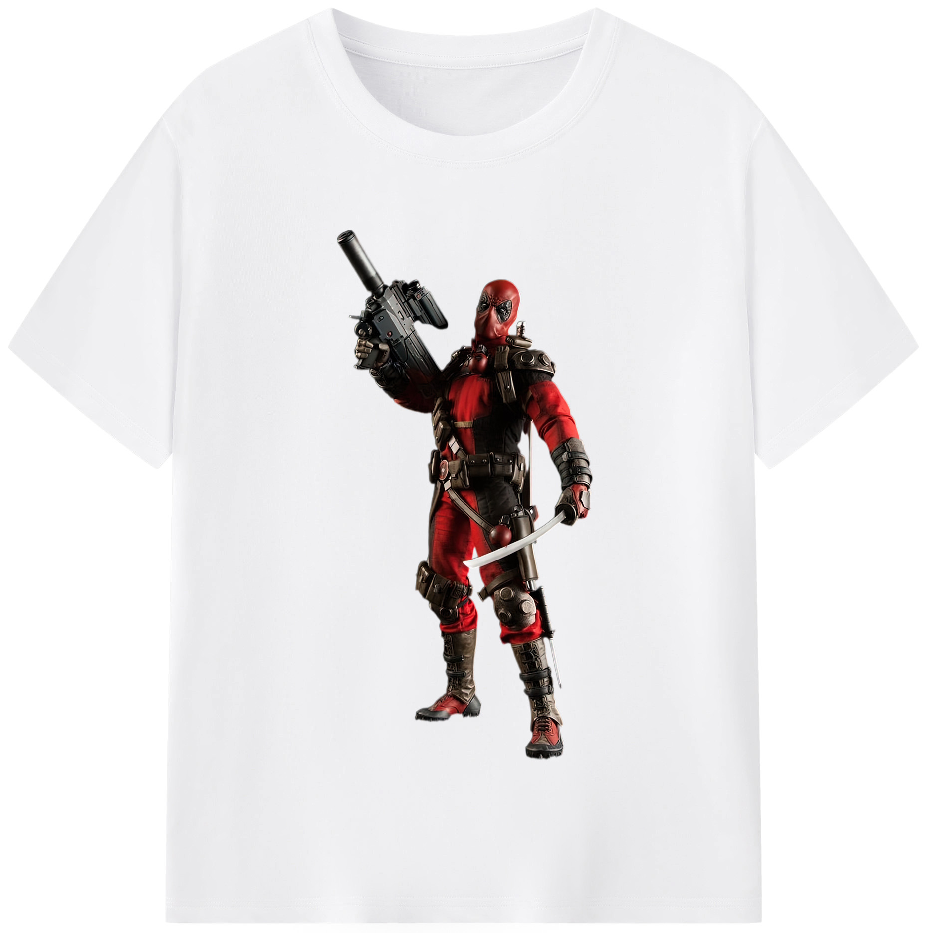 （画像用） Deadpool デッドプール 綿100％半袖Tシャツ（フロントプリント）