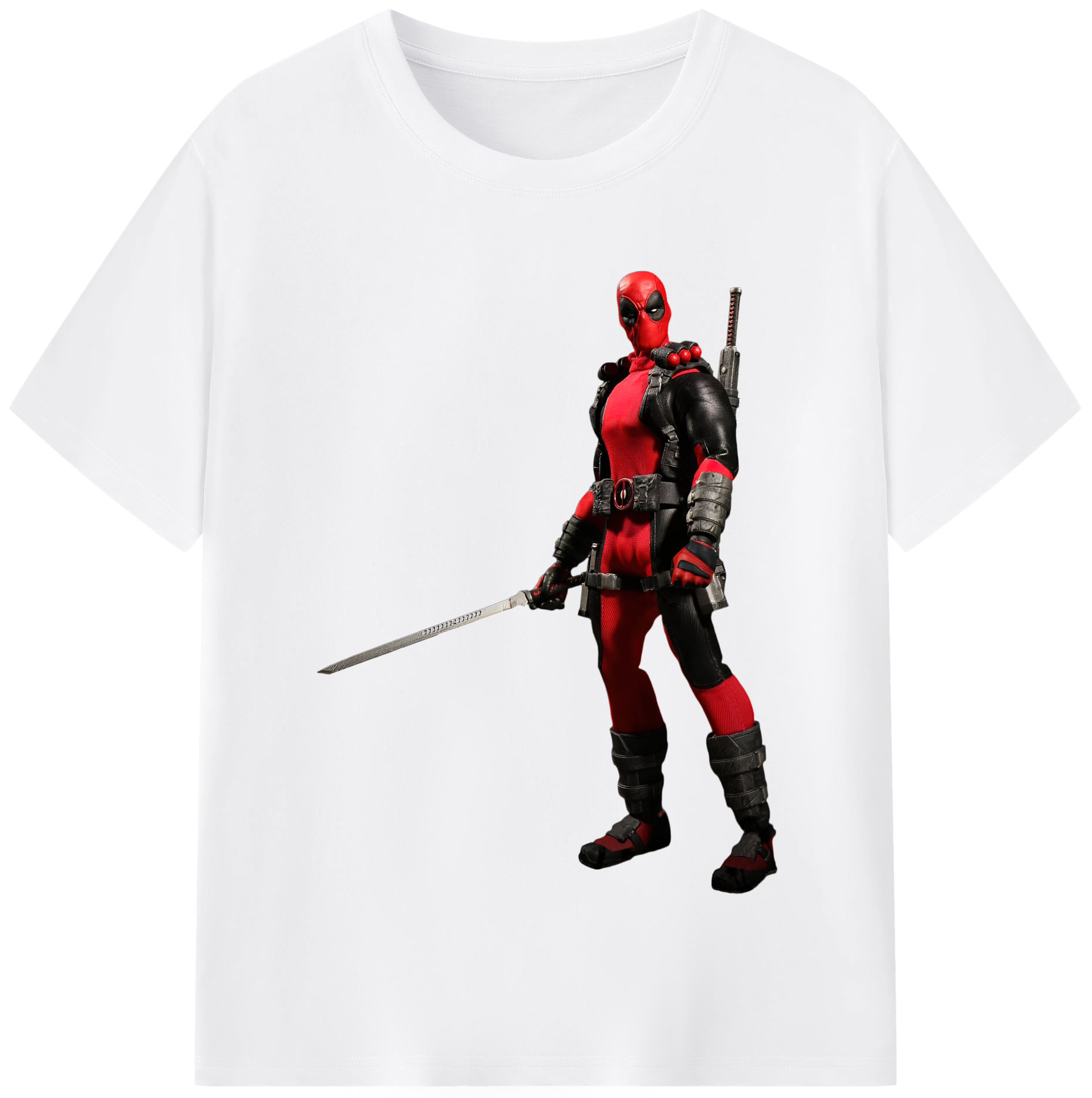 （画像用） Deadpool デッドプール 綿100％半袖Tシャツ（フロントプリント）