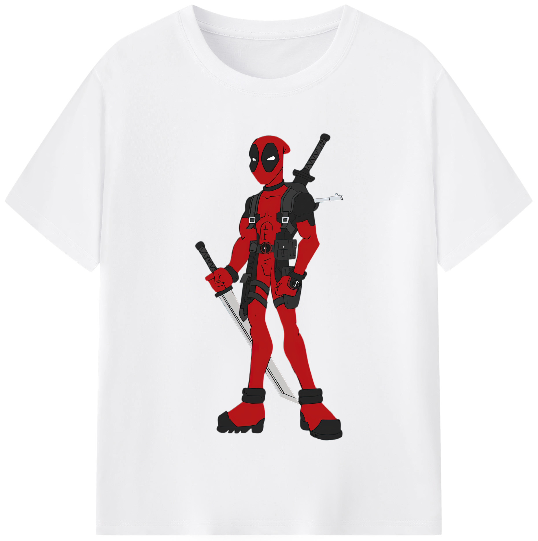 （画像用） Deadpool デッドプール 綿100％半袖Tシャツ（フロントプリント）