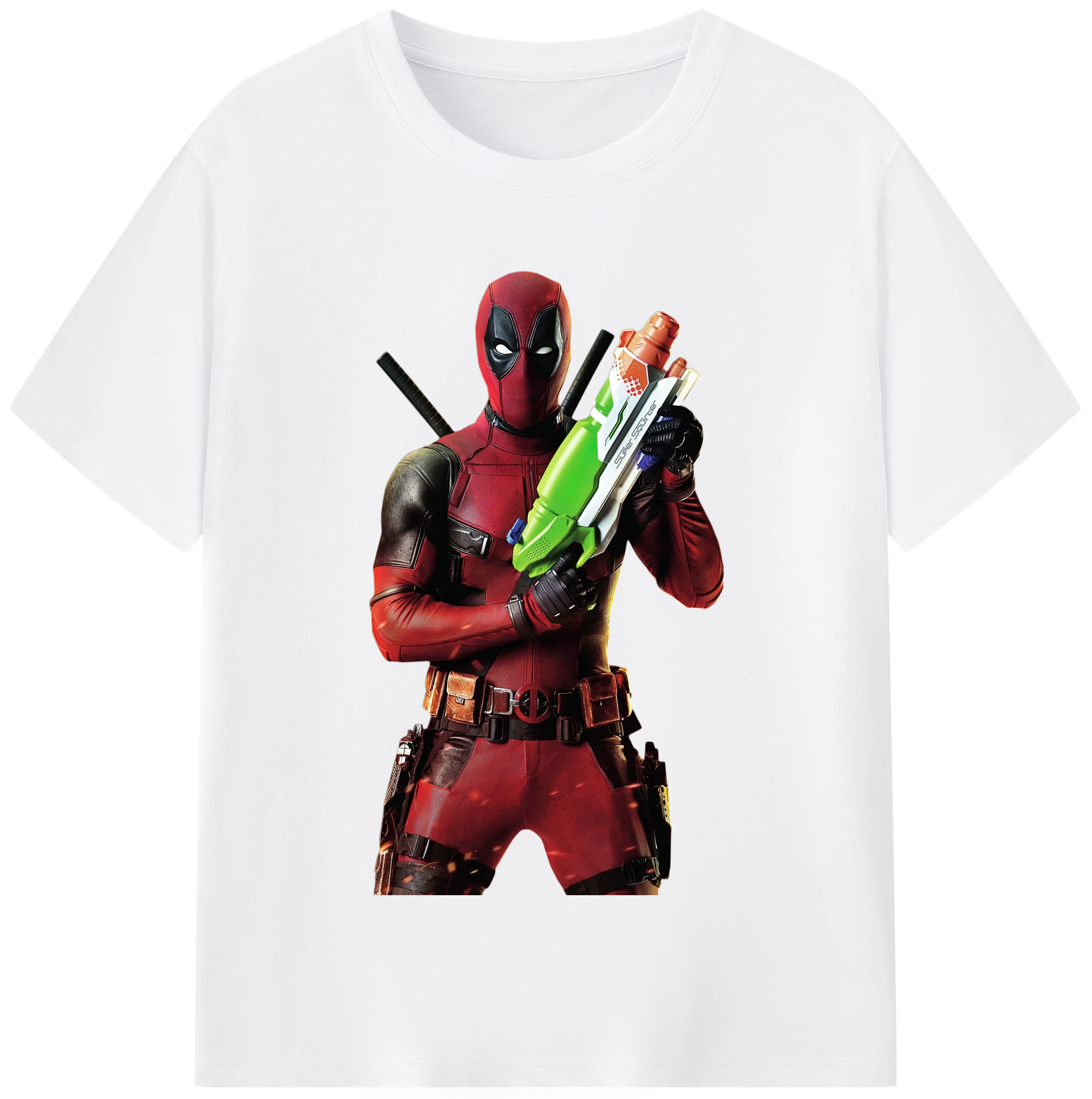 （画像用） Deadpool デッドプール 綿100％半袖Tシャツ（フロントプリント）