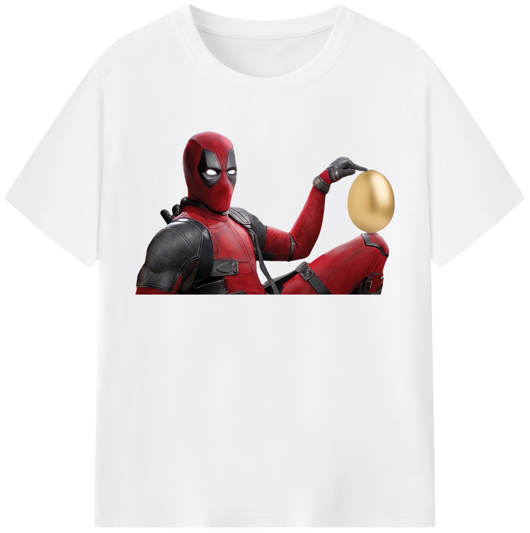 （画像用） Deadpool デッドプール 綿100％半袖Tシャツ（フロントプリント）