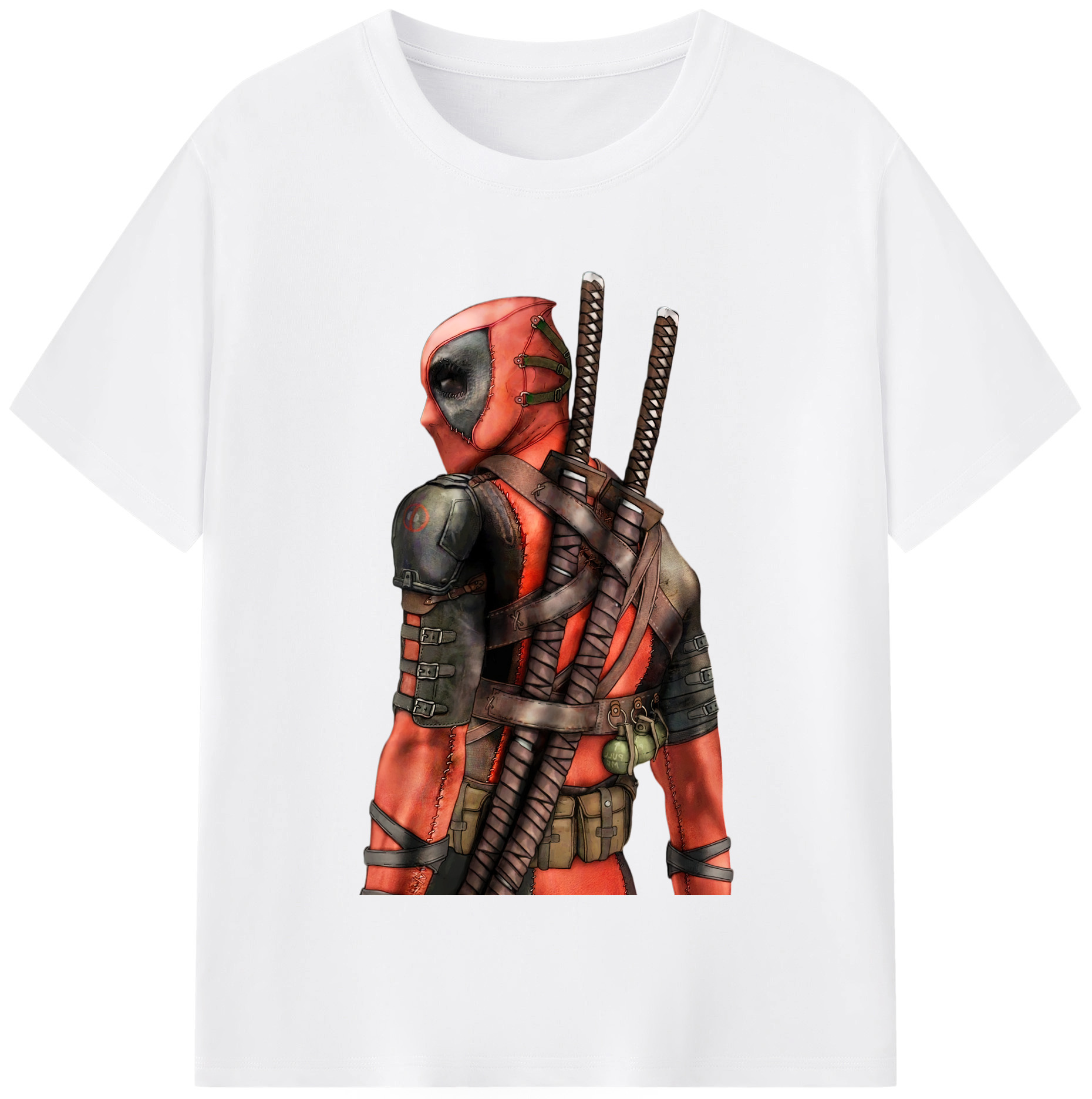 （画像用） Deadpool デッドプール 綿100％半袖Tシャツ（フロントプリント）