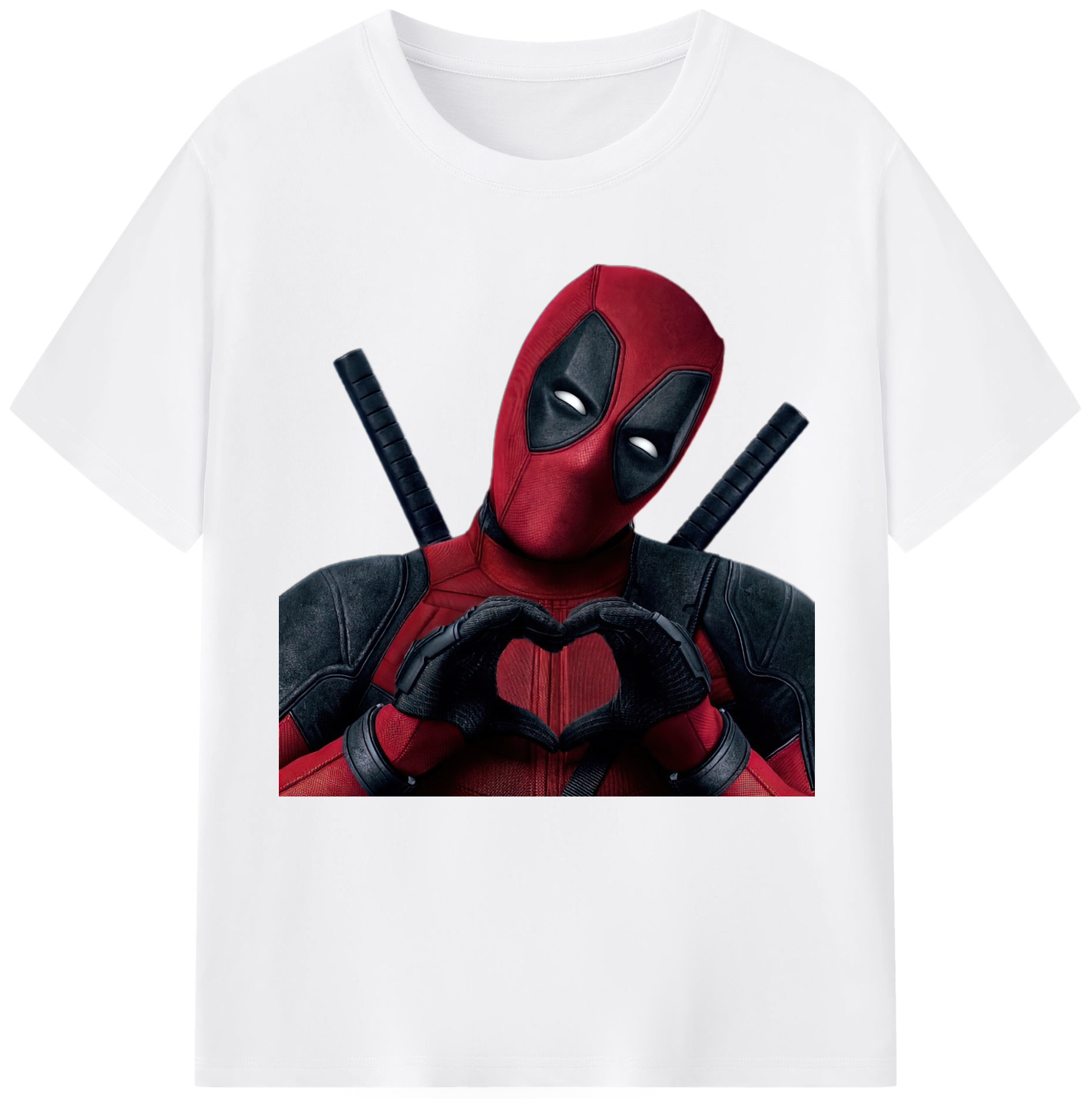 （画像用） Deadpool デッドプール 綿100％半袖Tシャツ（フロントプリント）