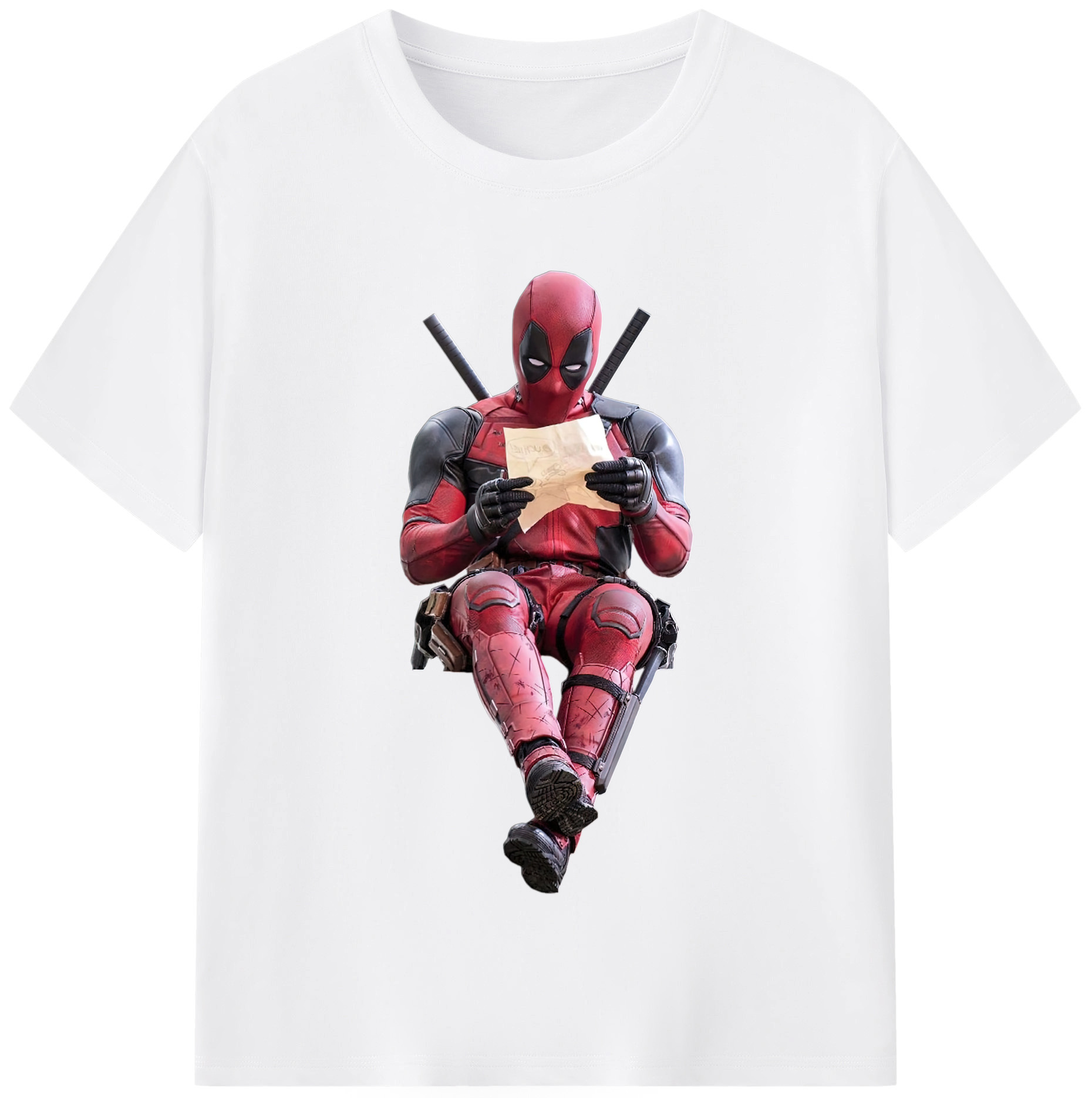 （画像用） Deadpool デッドプール 綿100％半袖Tシャツ（フロントプリント）