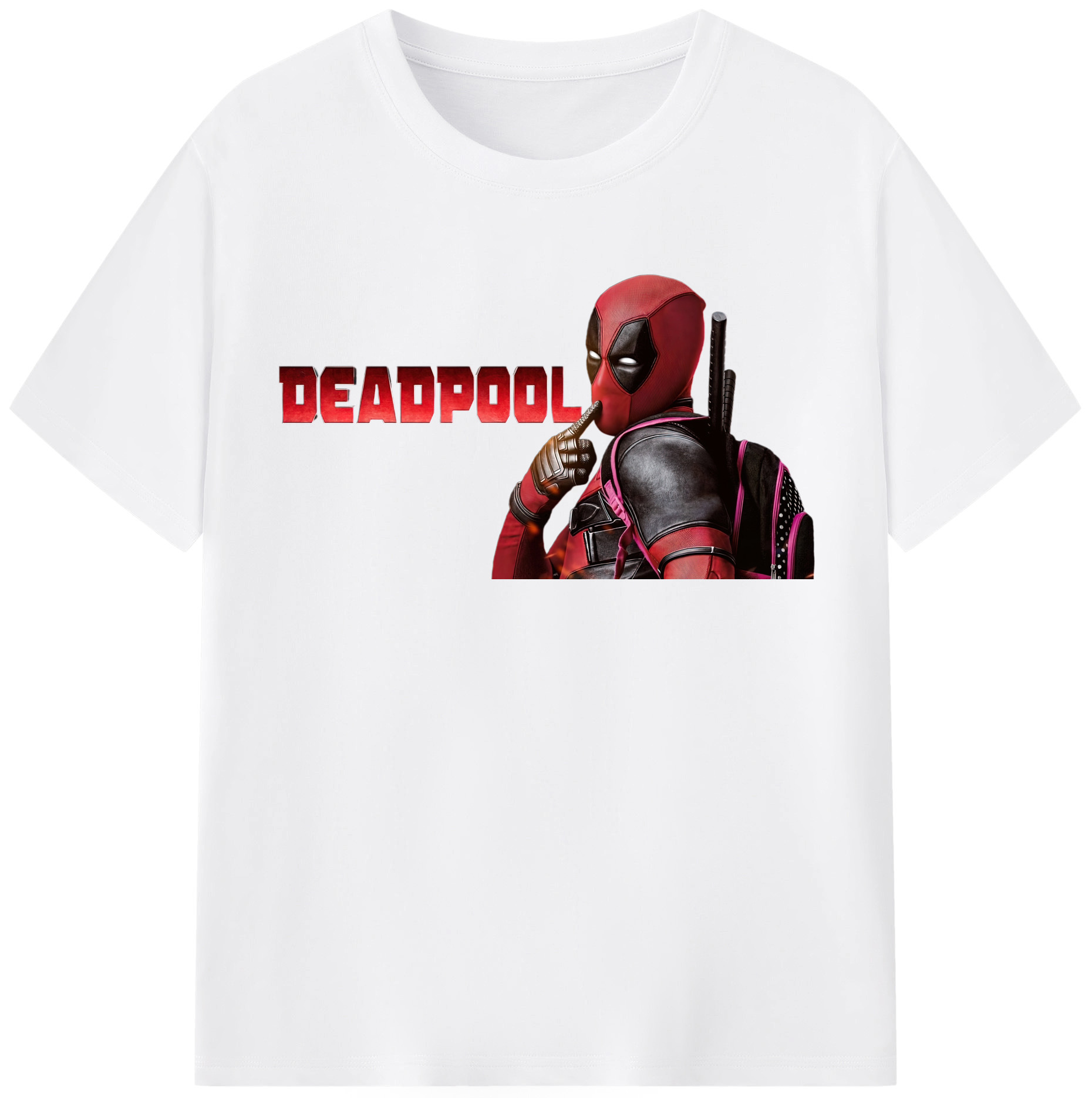 （画像用） Deadpool デッドプール 綿100％半袖Tシャツ（フロントプリント）