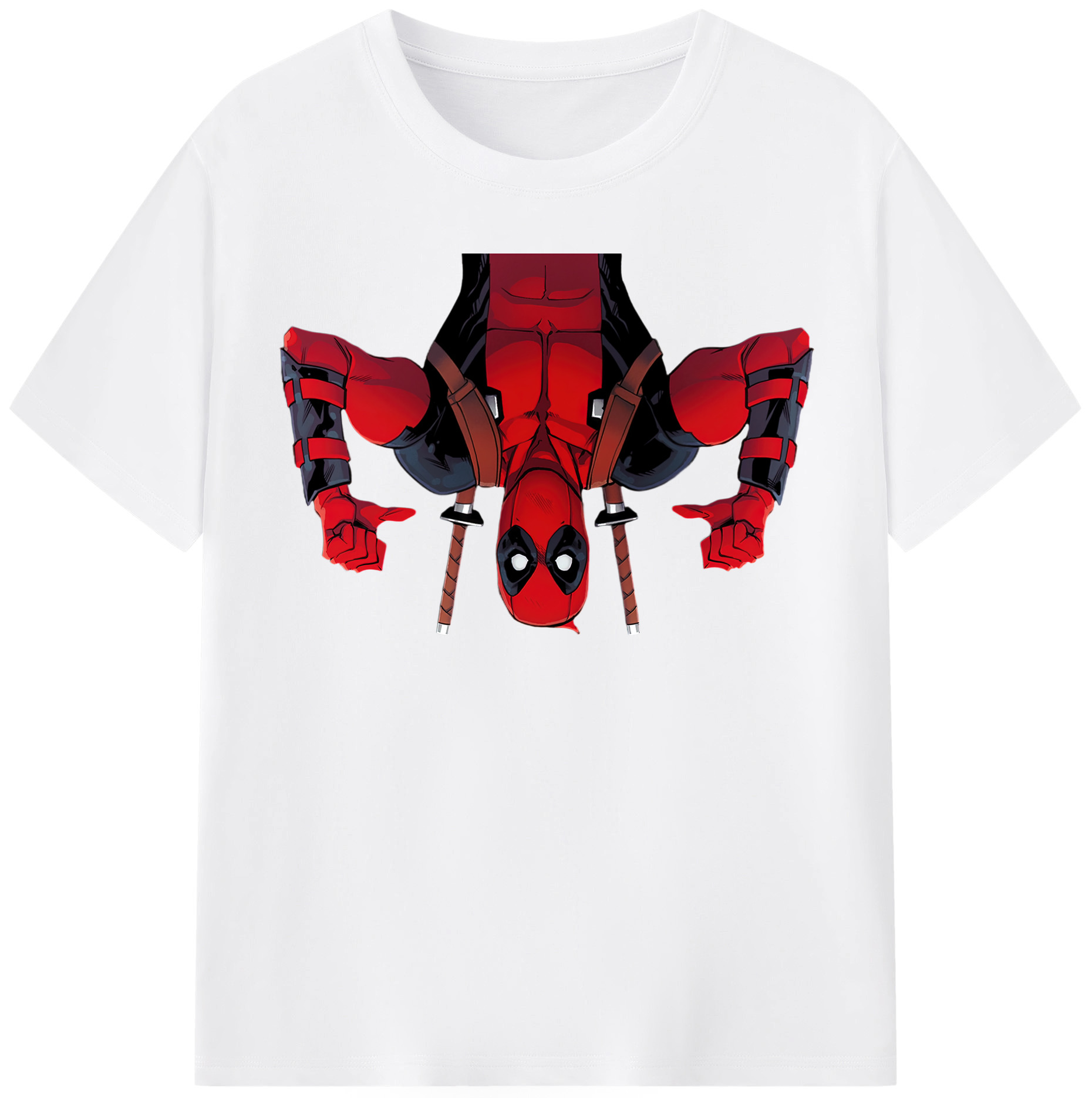 （画像用） Deadpool デッドプール 綿100％半袖Tシャツ（フロントプリント）