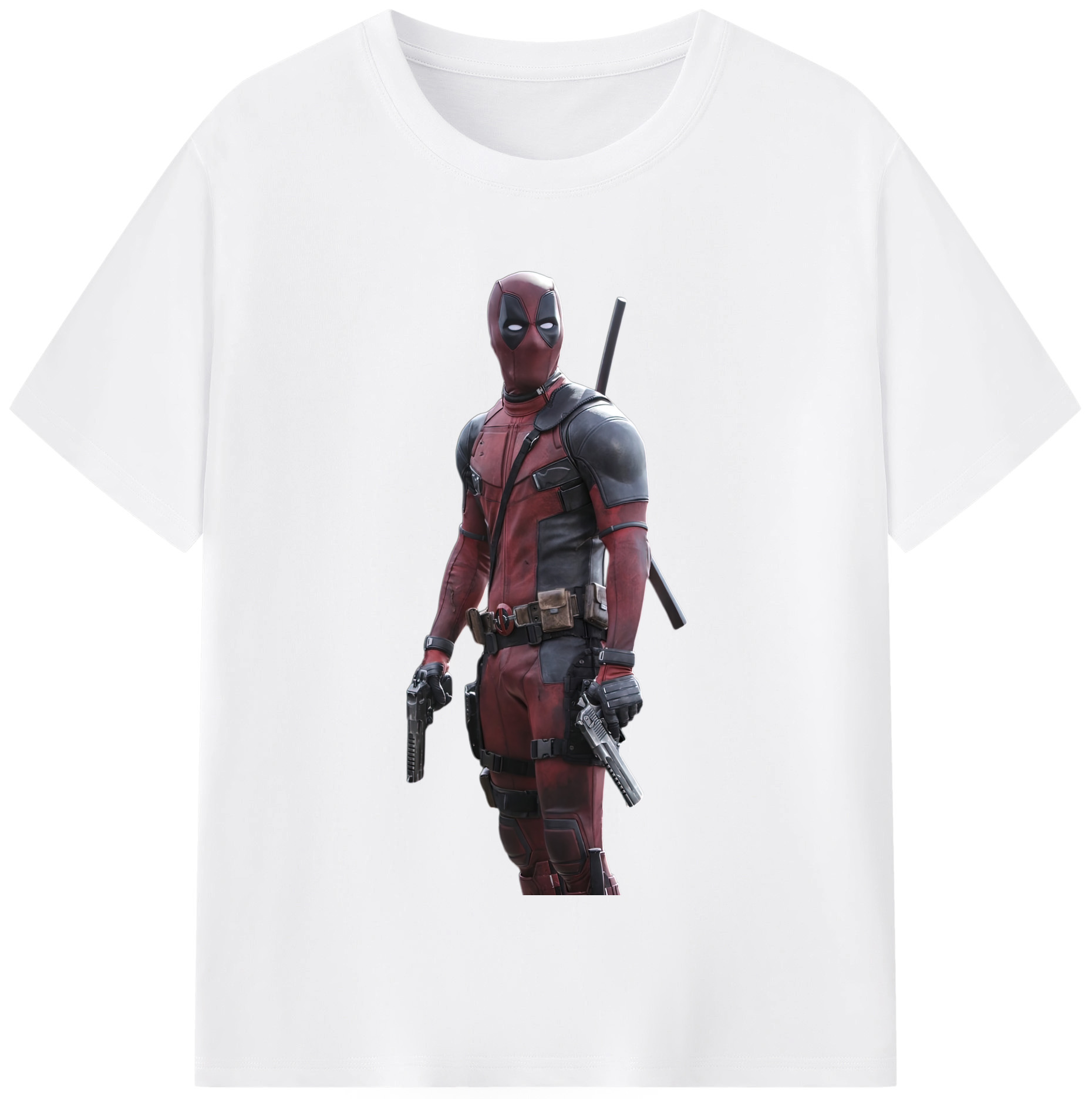 （画像用） Deadpool デッドプール 綿100％半袖Tシャツ（フロントプリント）