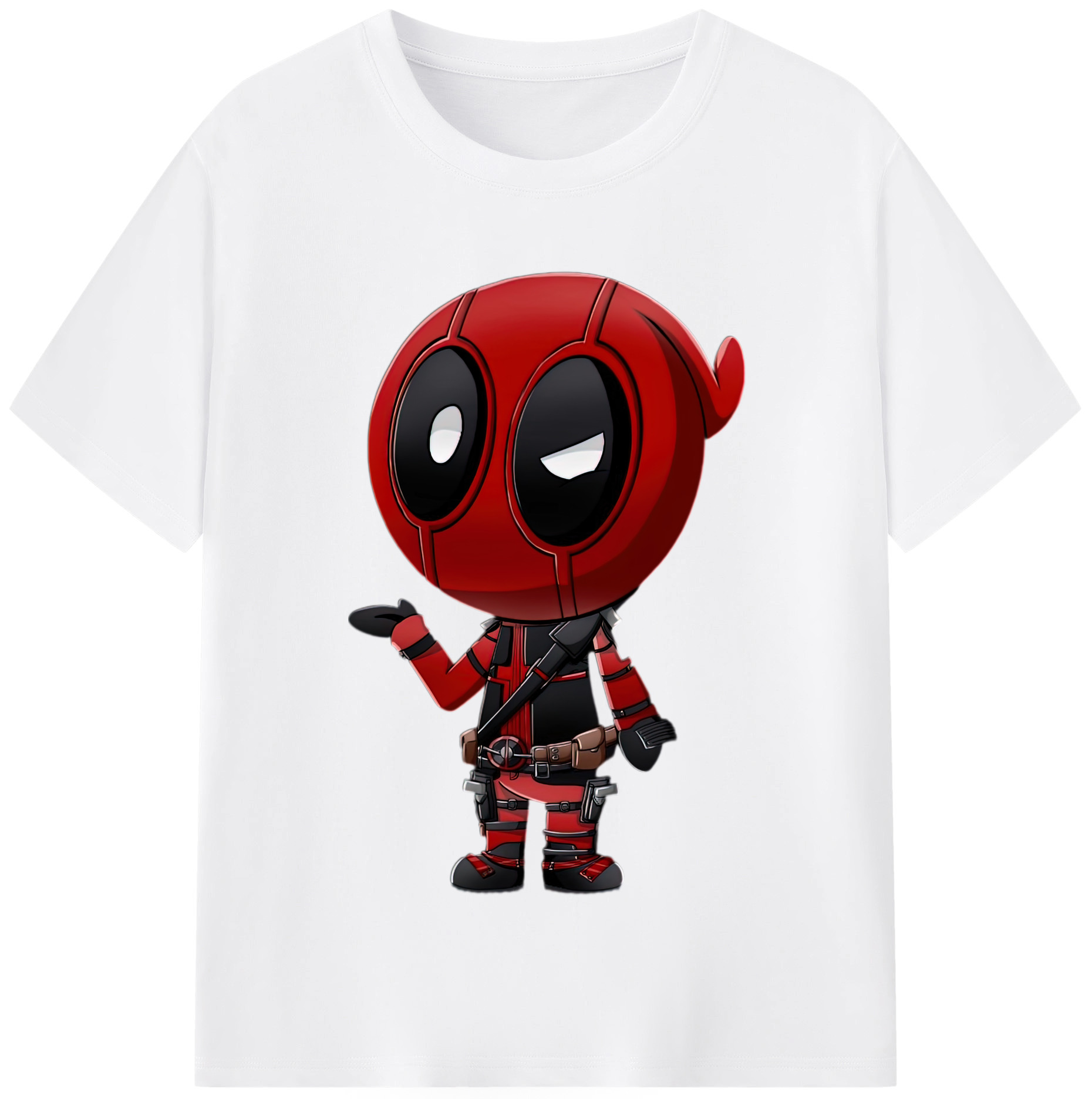 （画像用） Deadpool デッドプール 綿100％半袖Tシャツ（フロントプリント）