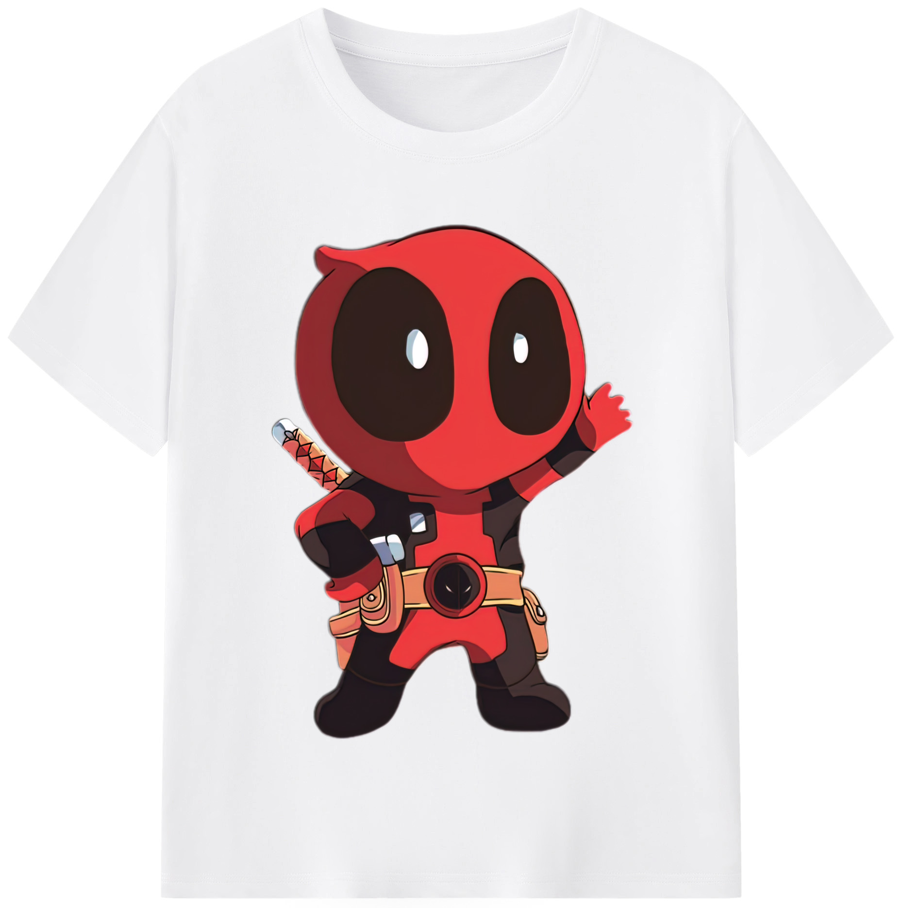 （画像用） Deadpool デッドプール 綿100％半袖Tシャツ（フロントプリント）