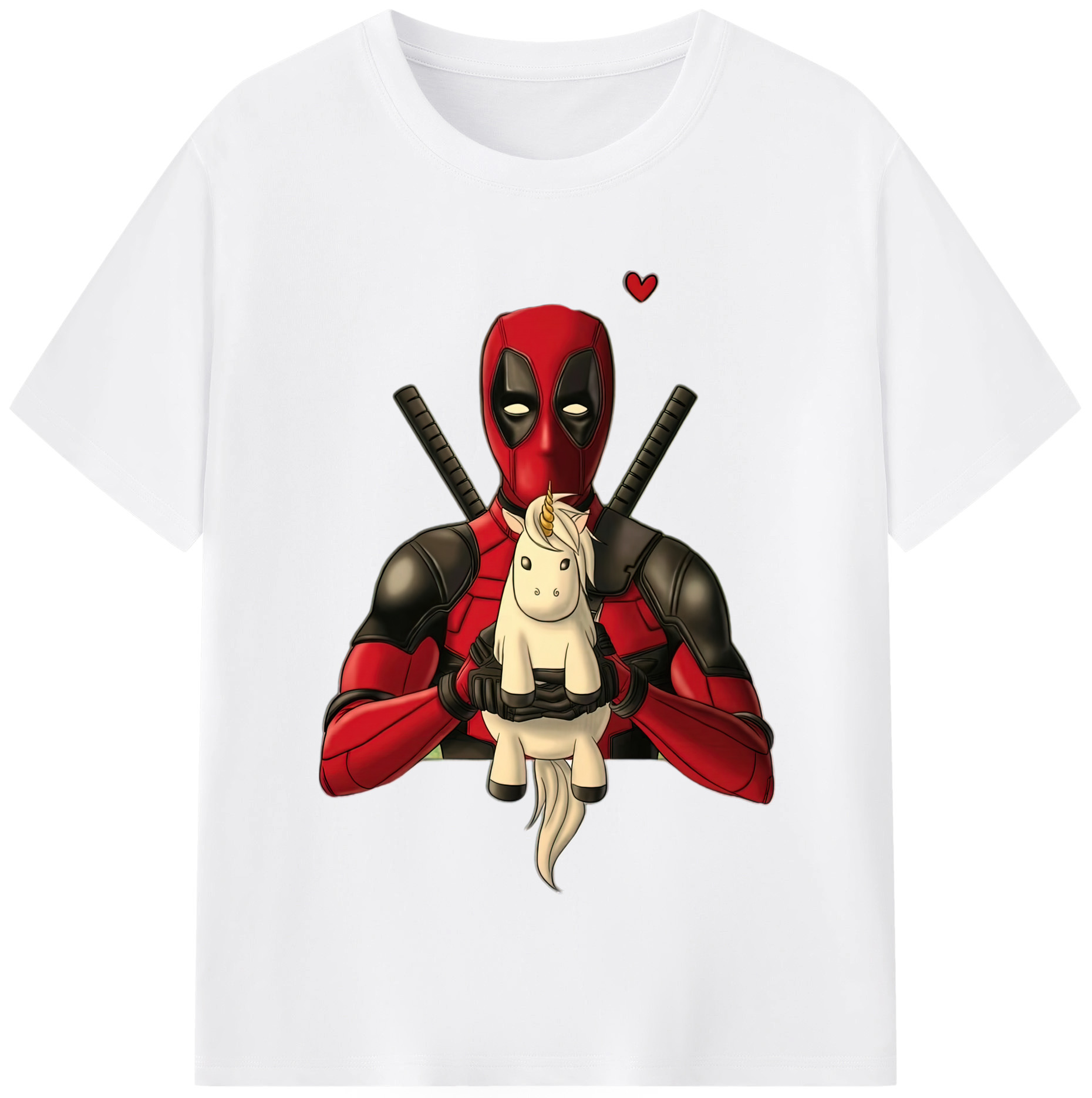 （画像用） Deadpool デッドプール 綿100％半袖Tシャツ（フロントプリント）