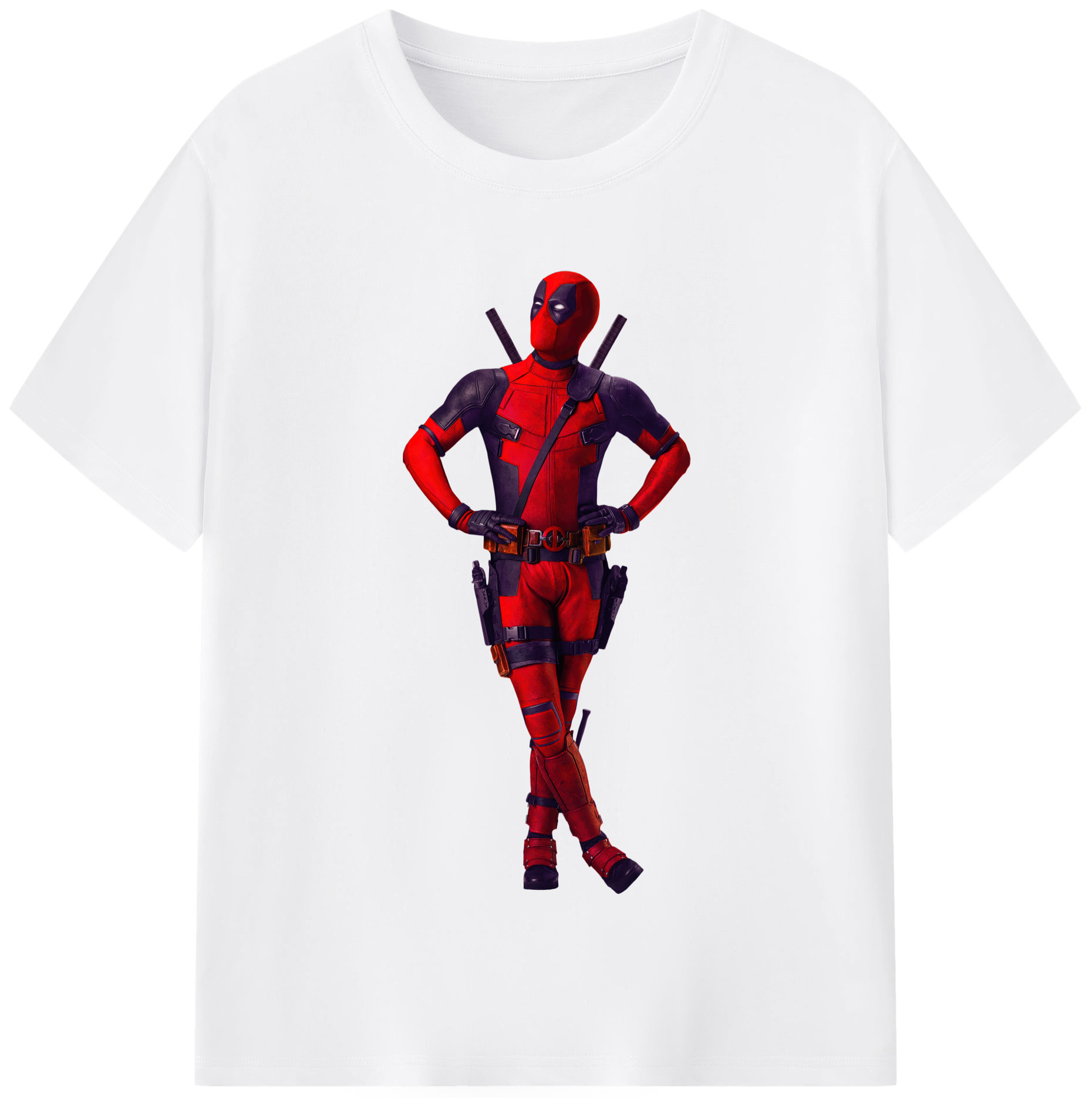 （画像用） Deadpool デッドプール 綿100％半袖Tシャツ（フロントプリント）