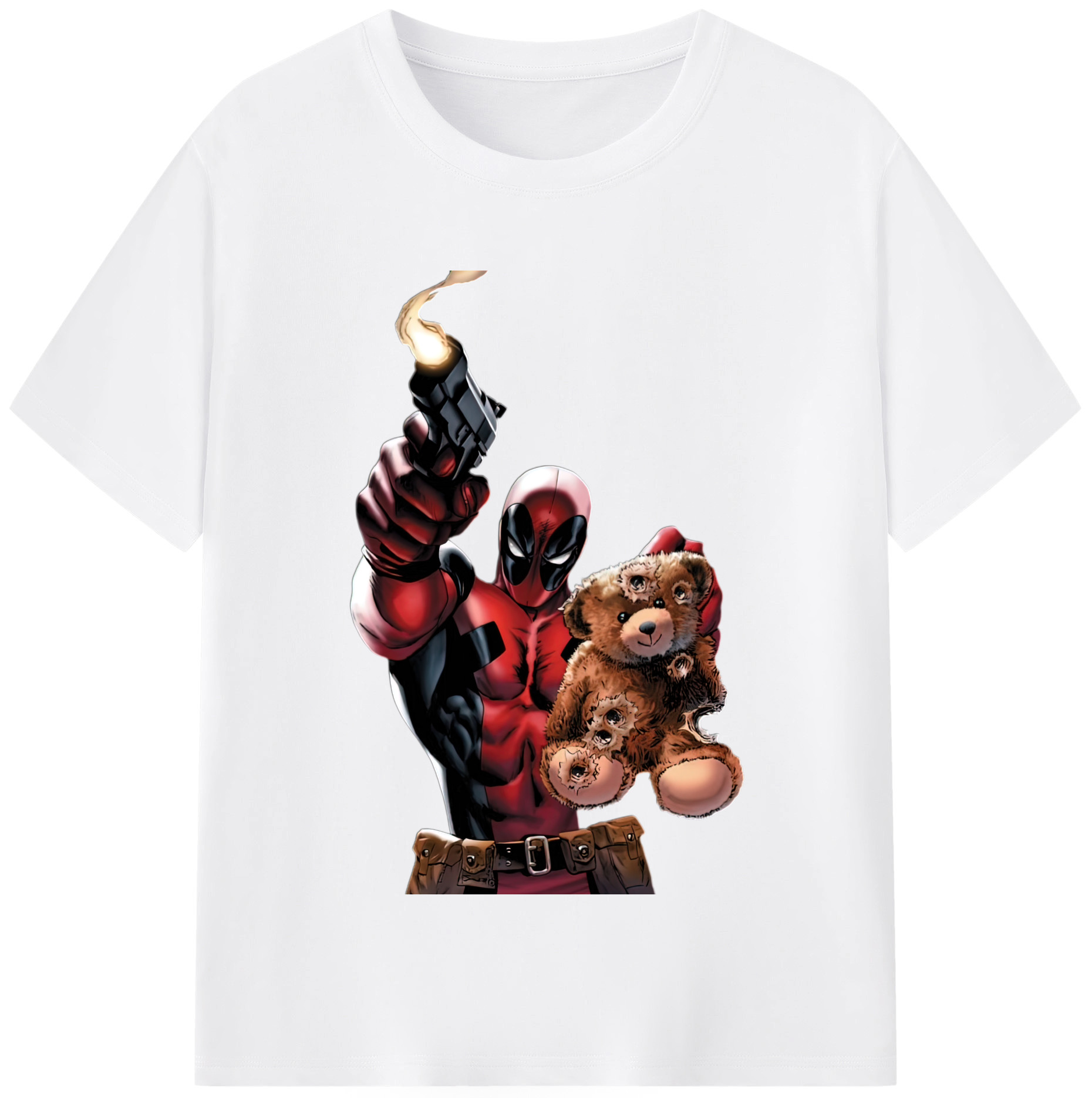 （画像用） Deadpool デッドプール 綿100％半袖Tシャツ（フロントプリント）
