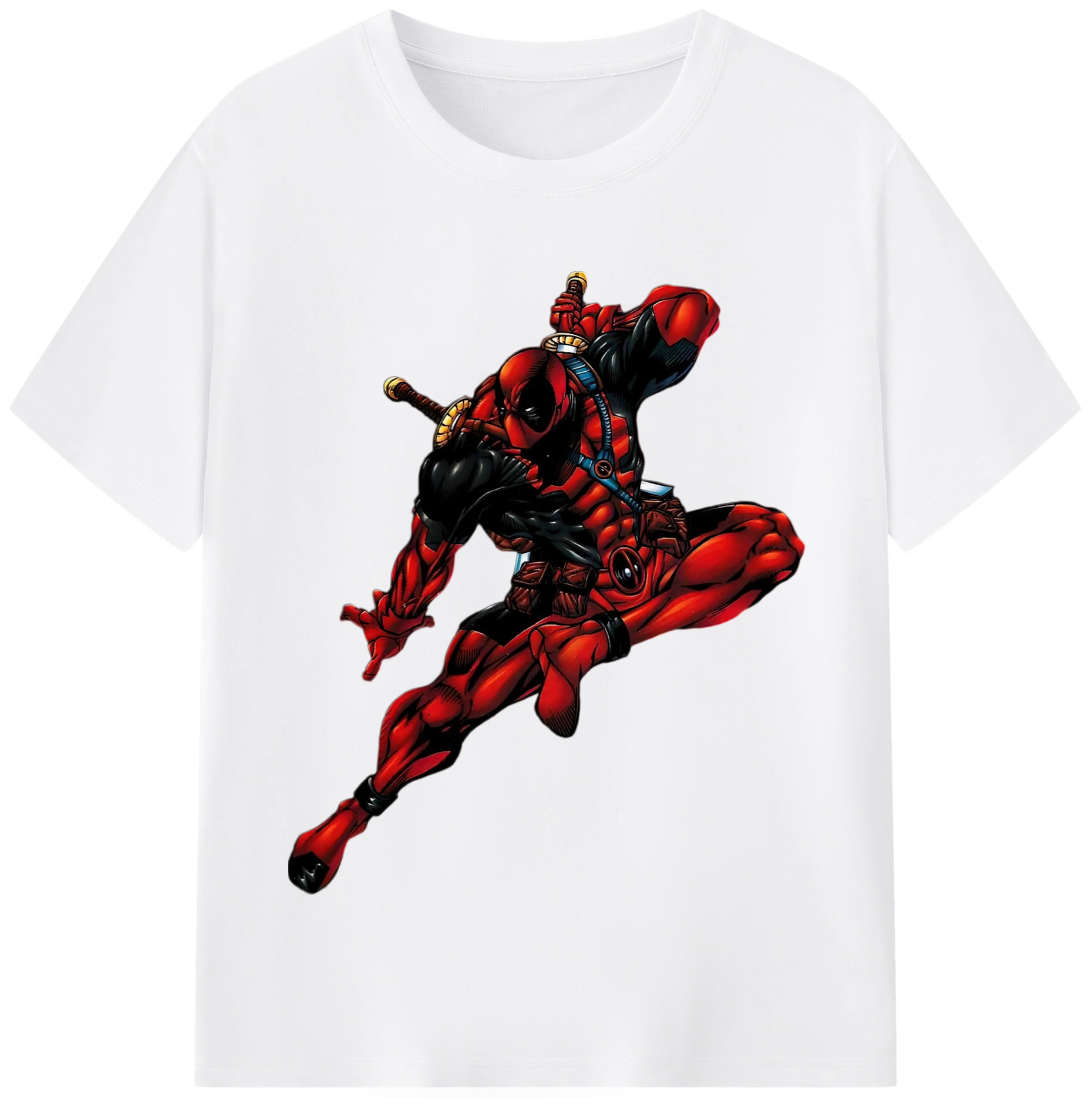 （画像用） Deadpool デッドプール 綿100％半袖Tシャツ（フロントプリント）