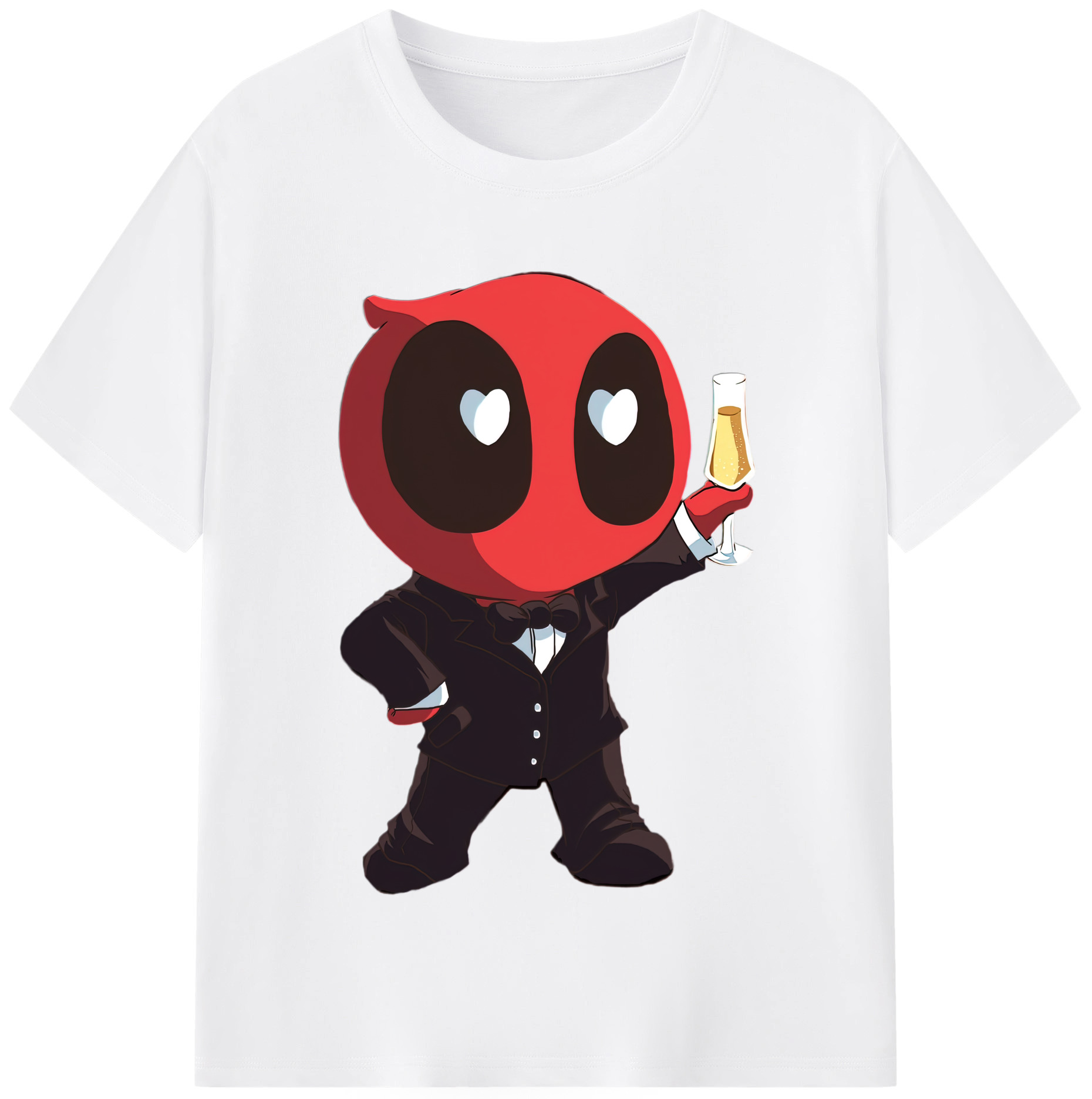 （画像用） Deadpool デッドプール 綿100％半袖Tシャツ（フロントプリント）