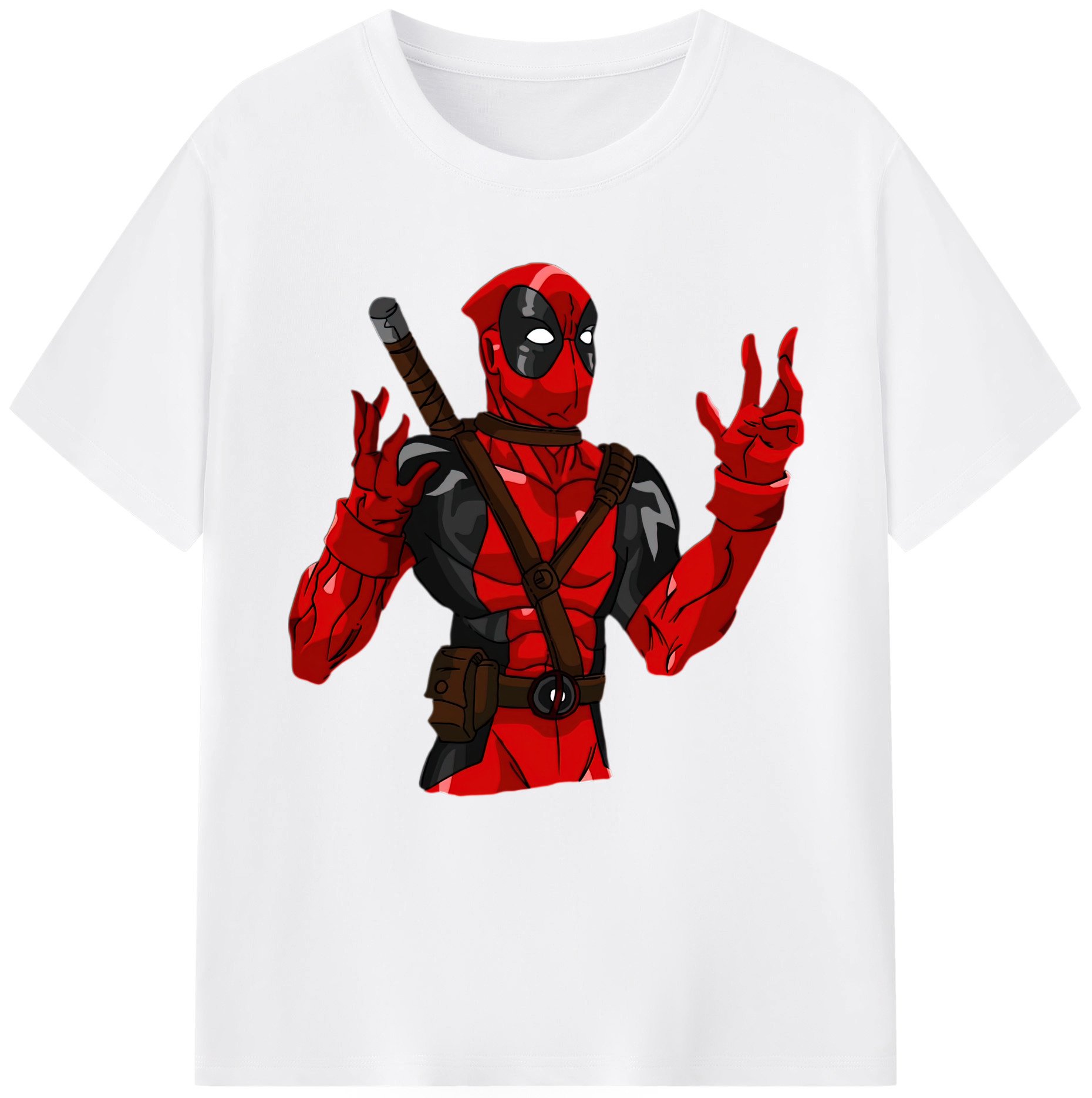 （画像用） Deadpool デッドプール 綿100％半袖Tシャツ（フロントプリント）