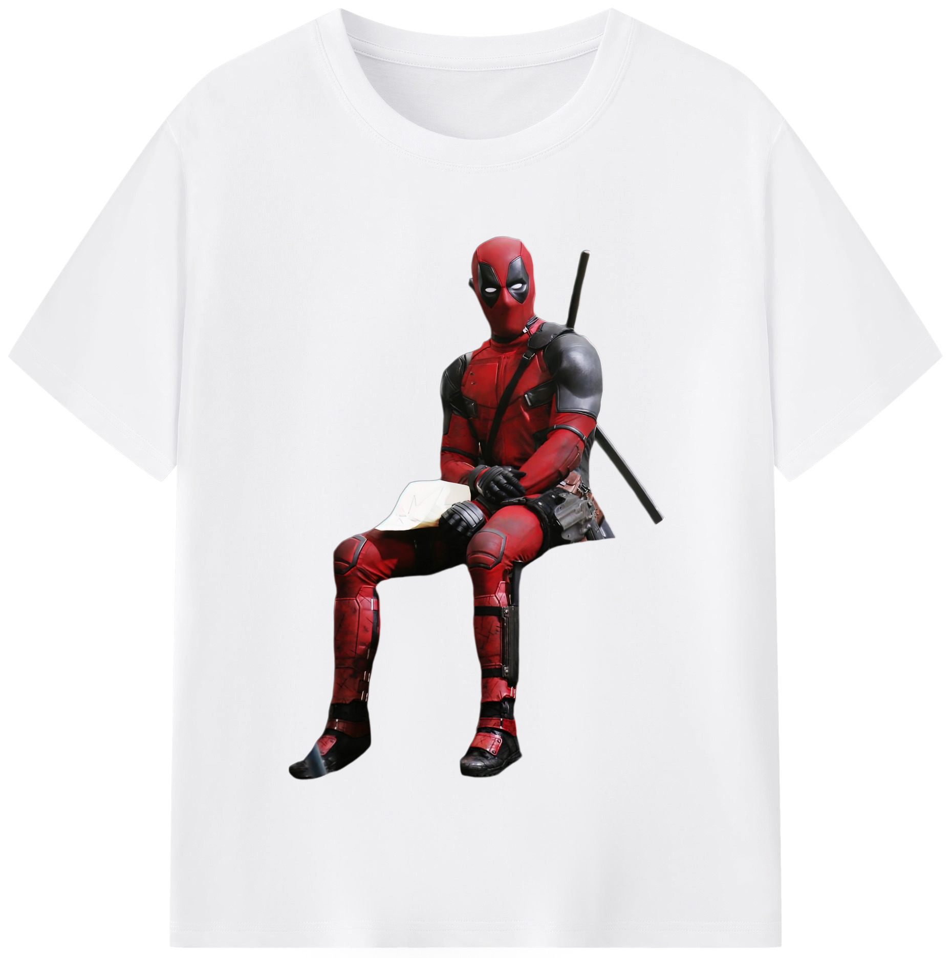 （画像用） Deadpool デッドプール 綿100％半袖Tシャツ（フロントプリント）