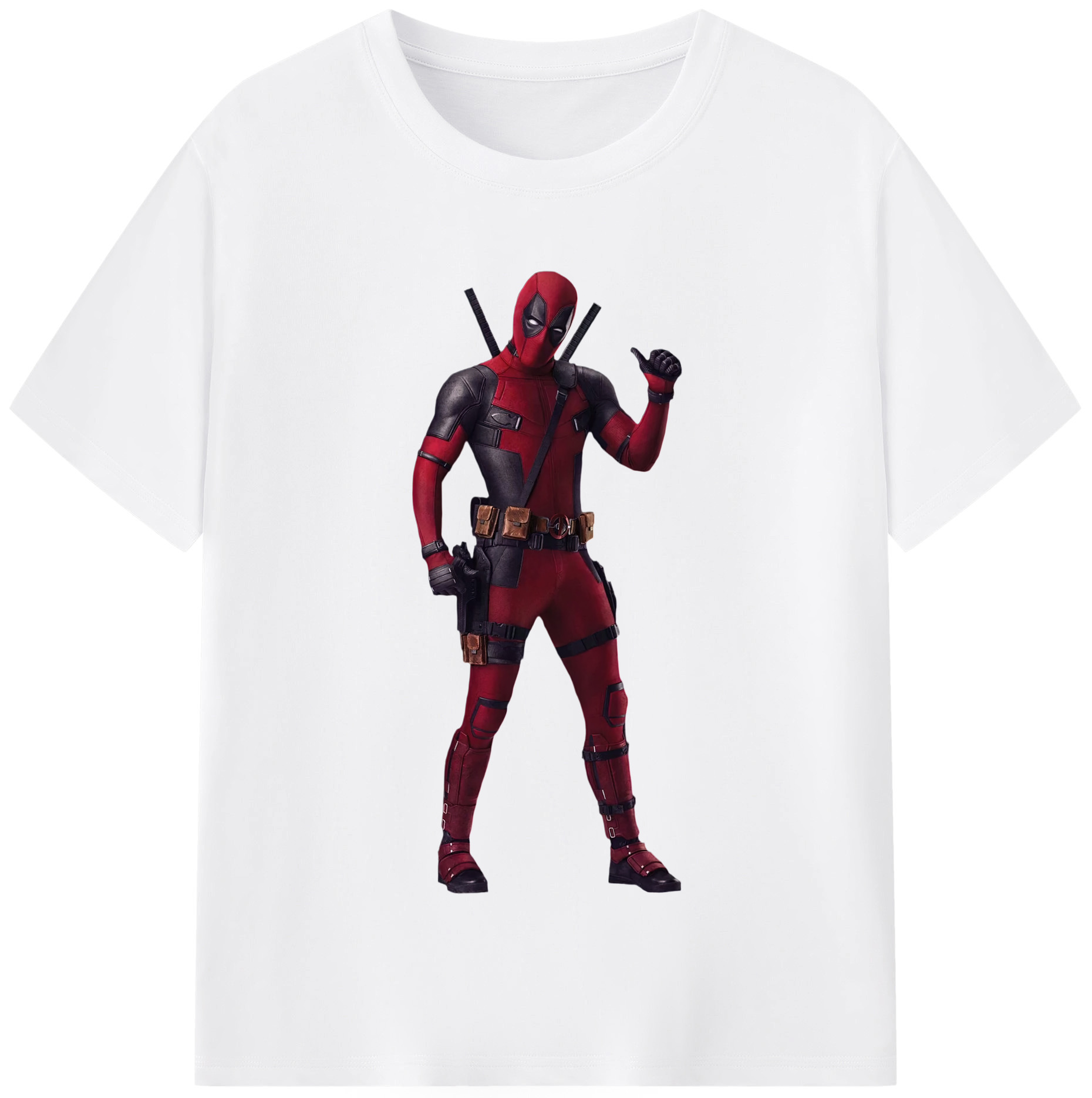 （画像用） Deadpool デッドプール 綿100％半袖Tシャツ（フロントプリント）