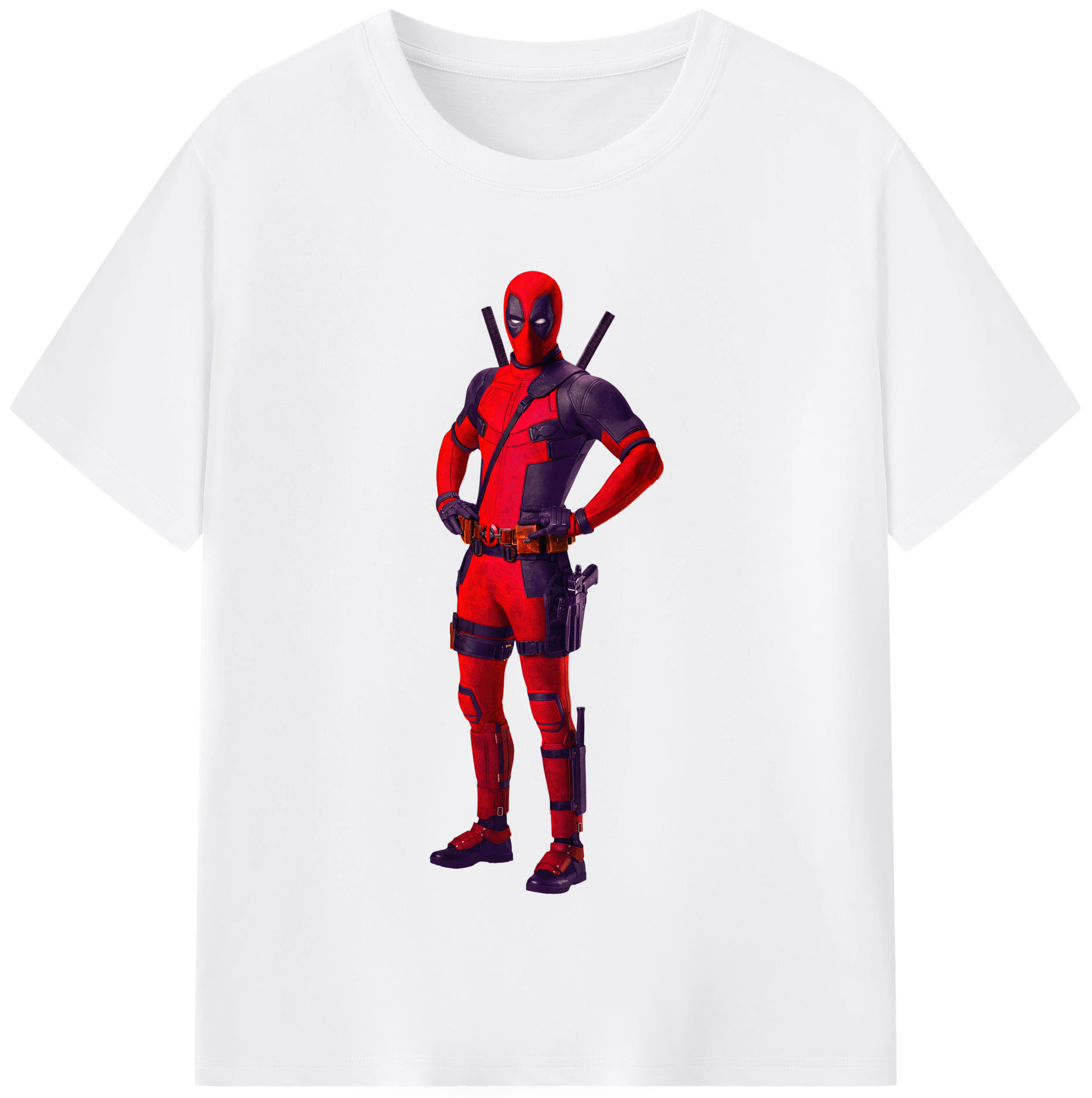 （画像用） Deadpool デッドプール 綿100％半袖Tシャツ（フロントプリント）