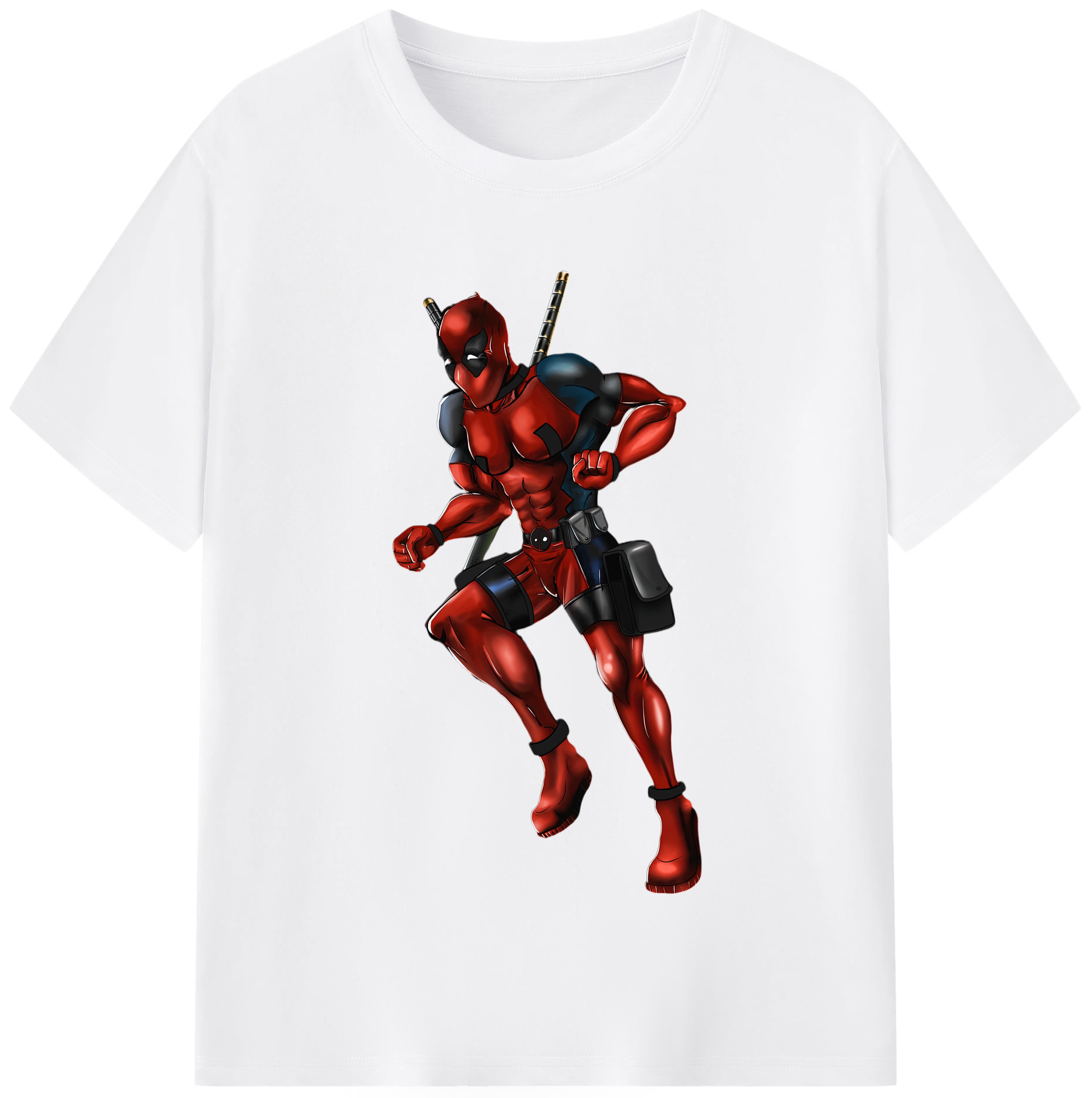 （画像用） Deadpool デッドプール 綿100％半袖Tシャツ（フロントプリント）