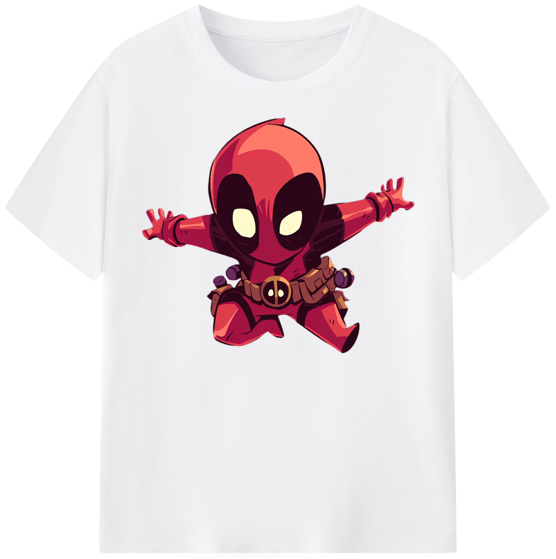 （画像用） Deadpool デッドプール 綿100％半袖Tシャツ（フロントプリント）
