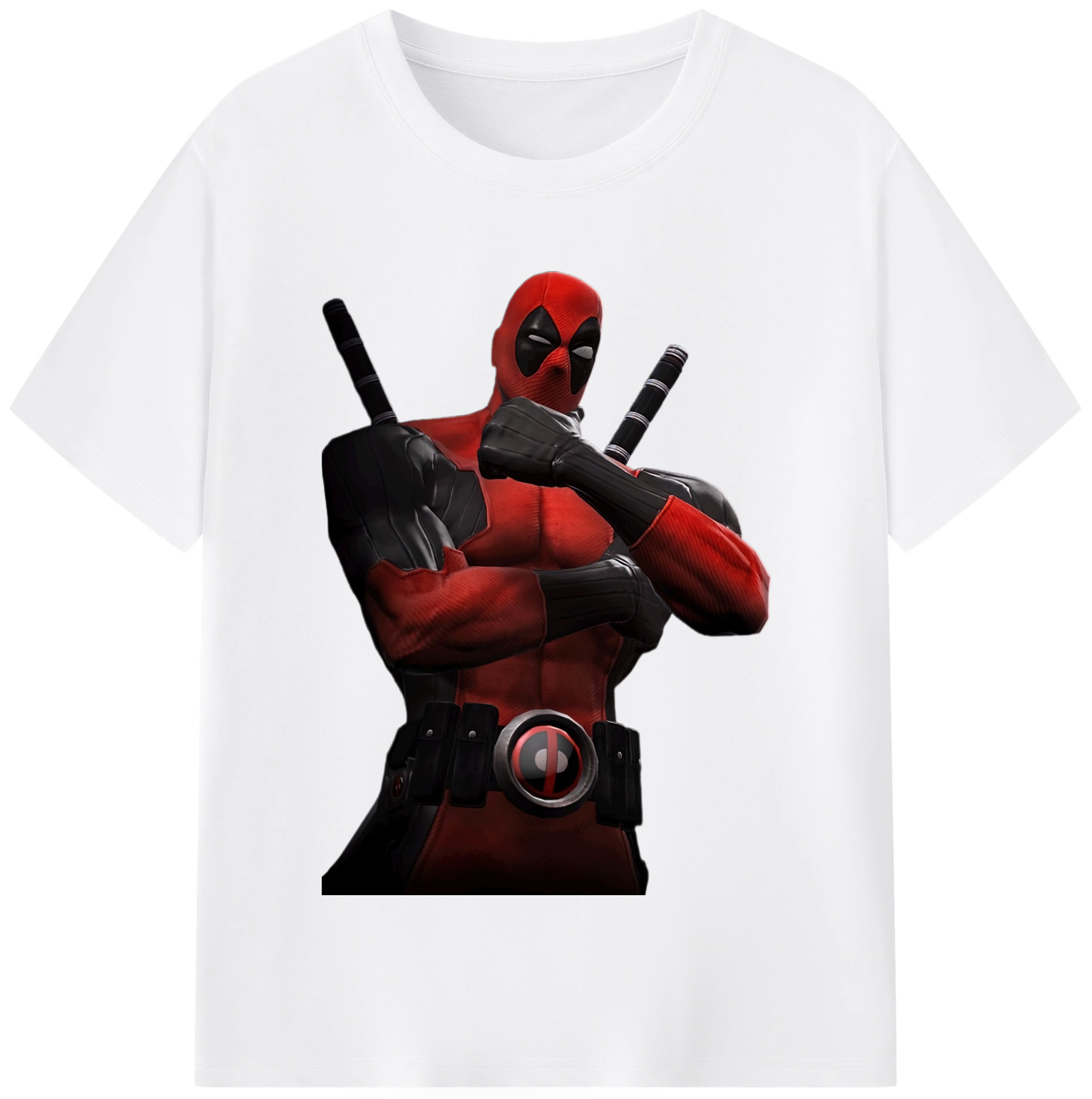 （画像用） Deadpool デッドプール 綿100％半袖Tシャツ（フロントプリント）