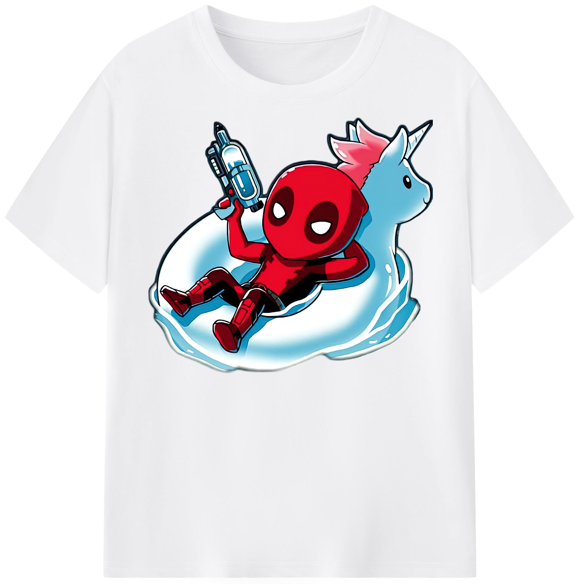 （画像用） Deadpool デッドプール 綿100％半袖Tシャツ（フロントプリント）