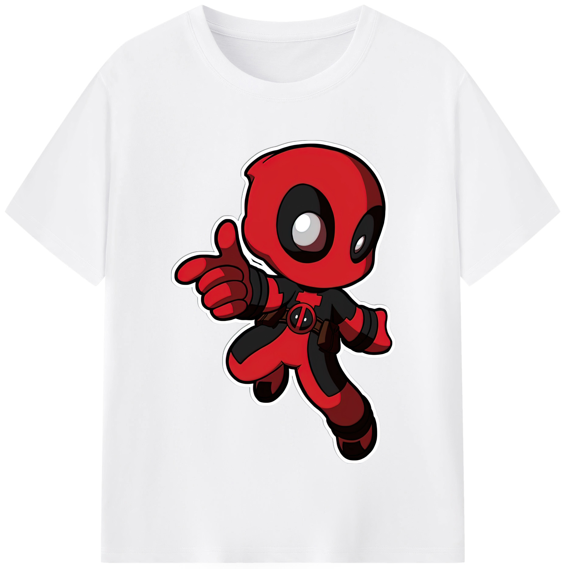 （画像用） Deadpool デッドプール 綿100％半袖Tシャツ（フロントプリント）