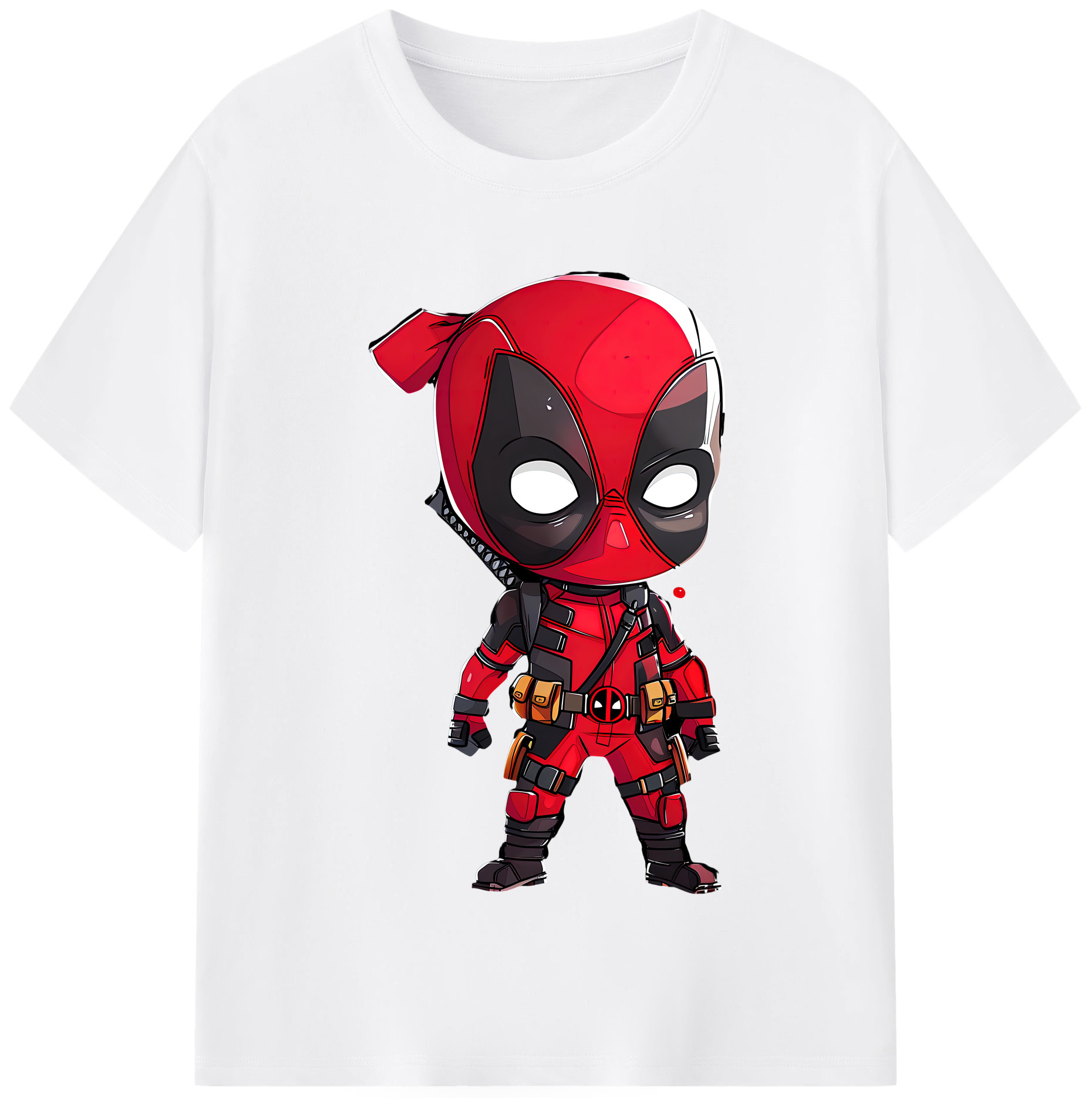 （画像用） Deadpool デッドプール 綿100％半袖Tシャツ（フロントプリント）