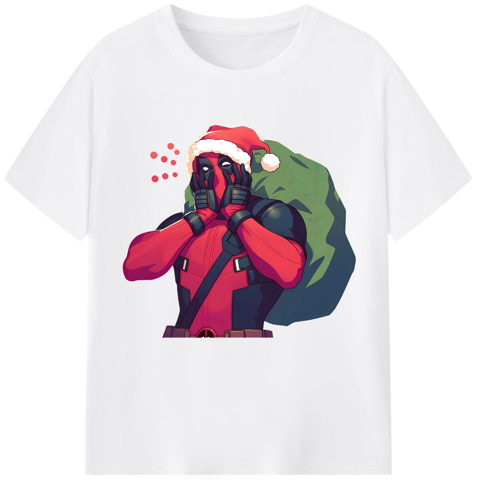 （画像用） Deadpool デッドプール 綿100％半袖Tシャツ（フロントプリント）
