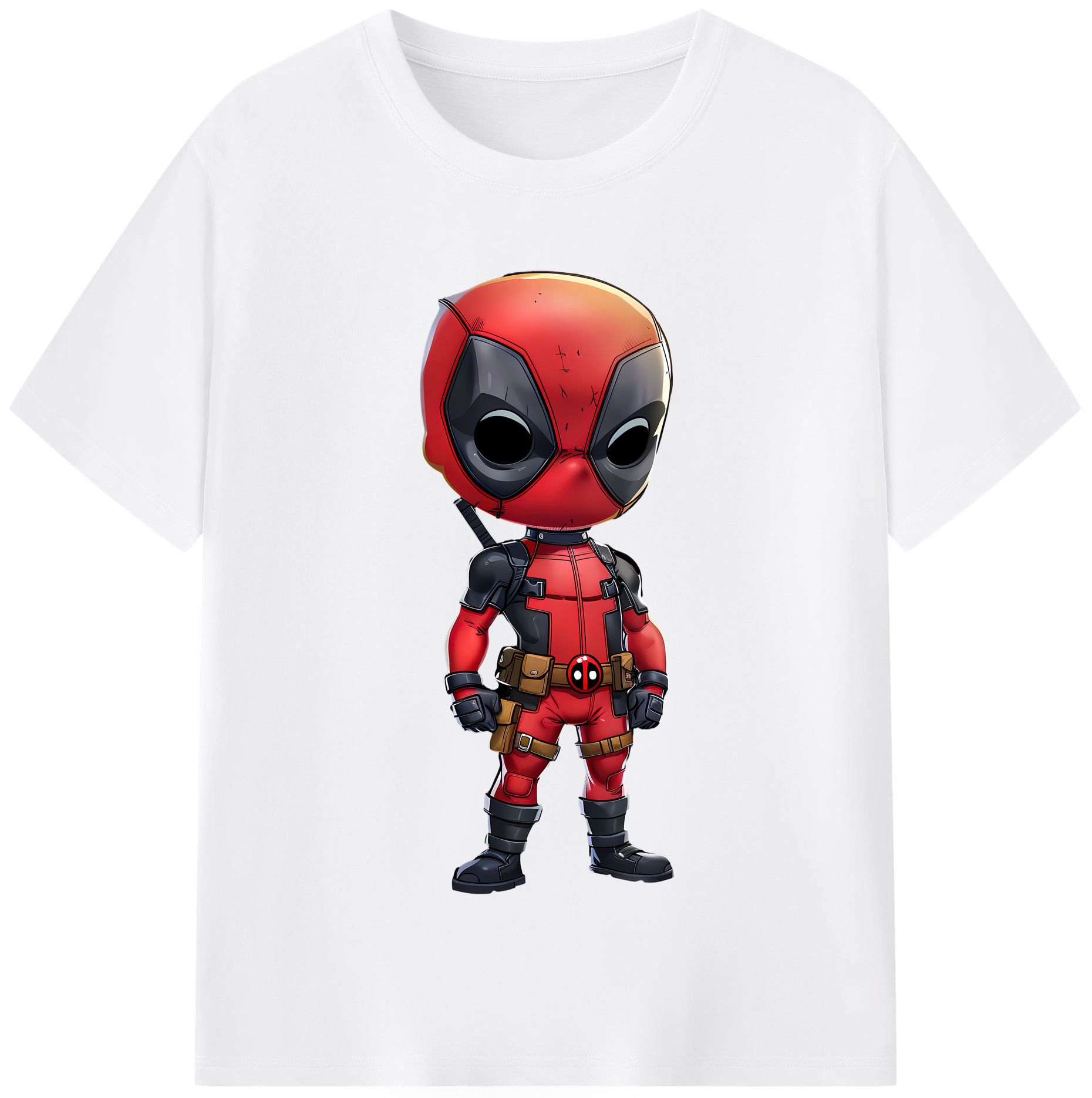 （画像用） Deadpool デッドプール 綿100％半袖Tシャツ（フロントプリント）
