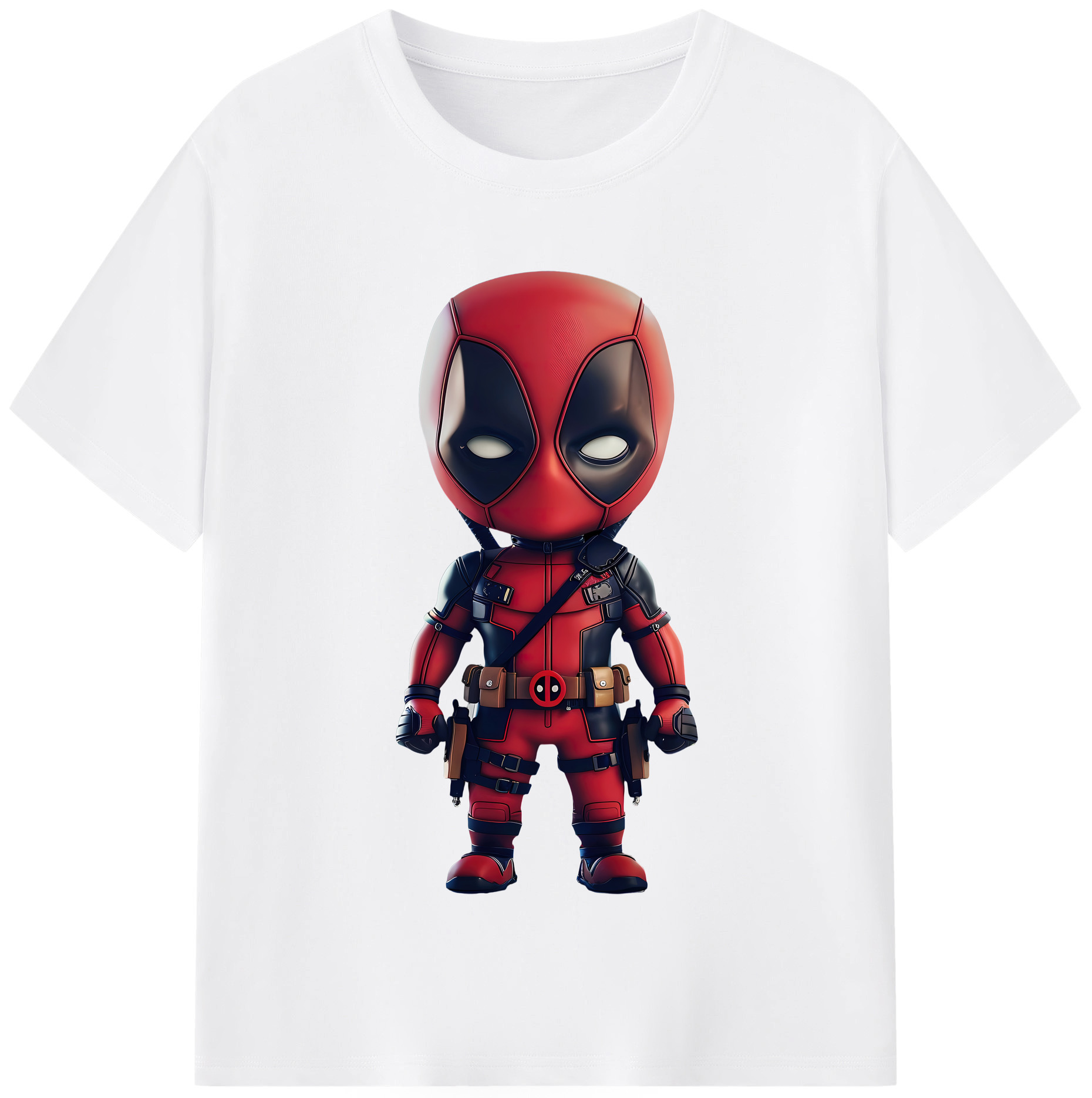 （画像用） Deadpool デッドプール 綿100％半袖Tシャツ（フロントプリント）
