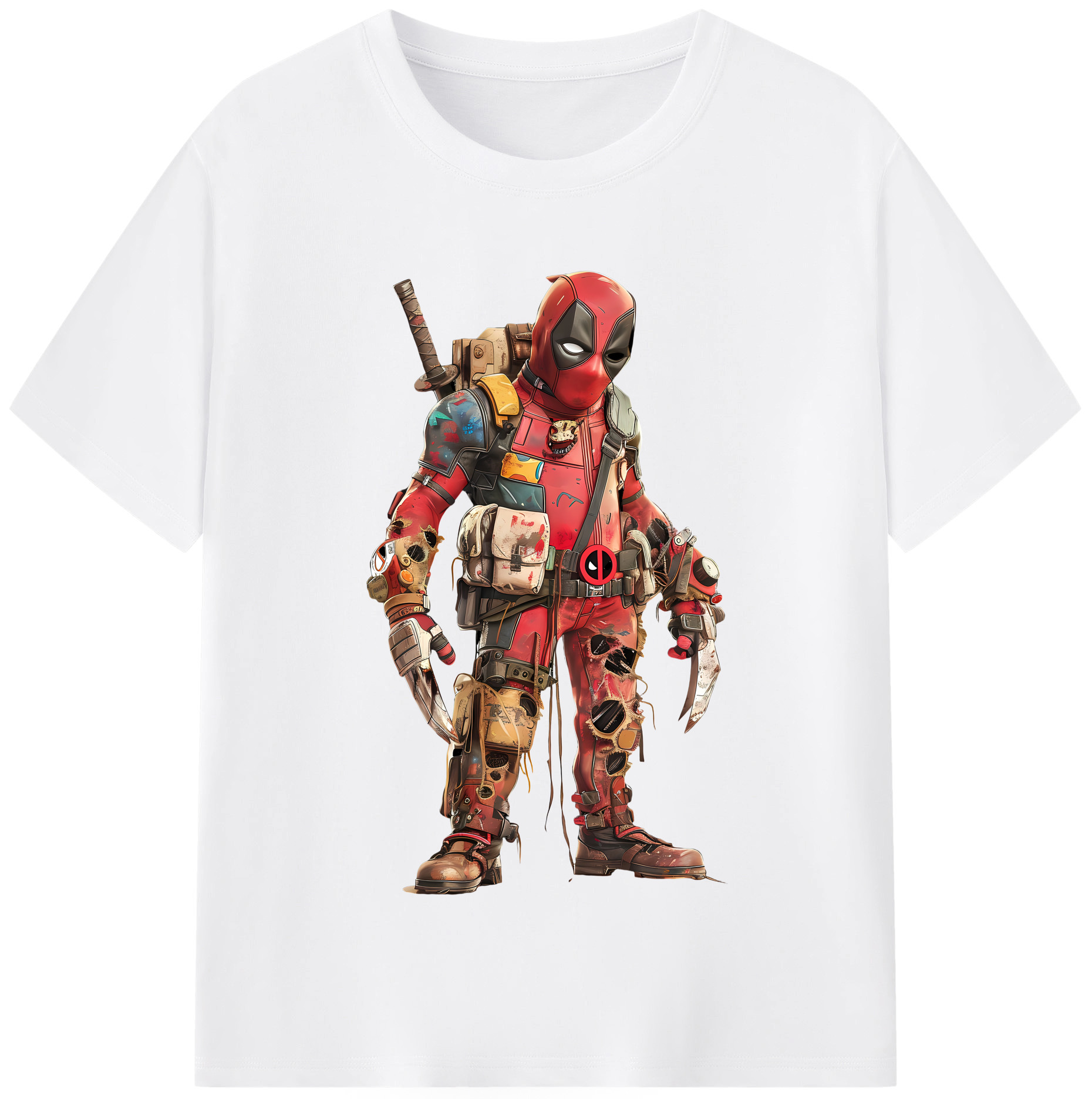 （画像用） Deadpool デッドプール 綿100％半袖Tシャツ（フロントプリント）