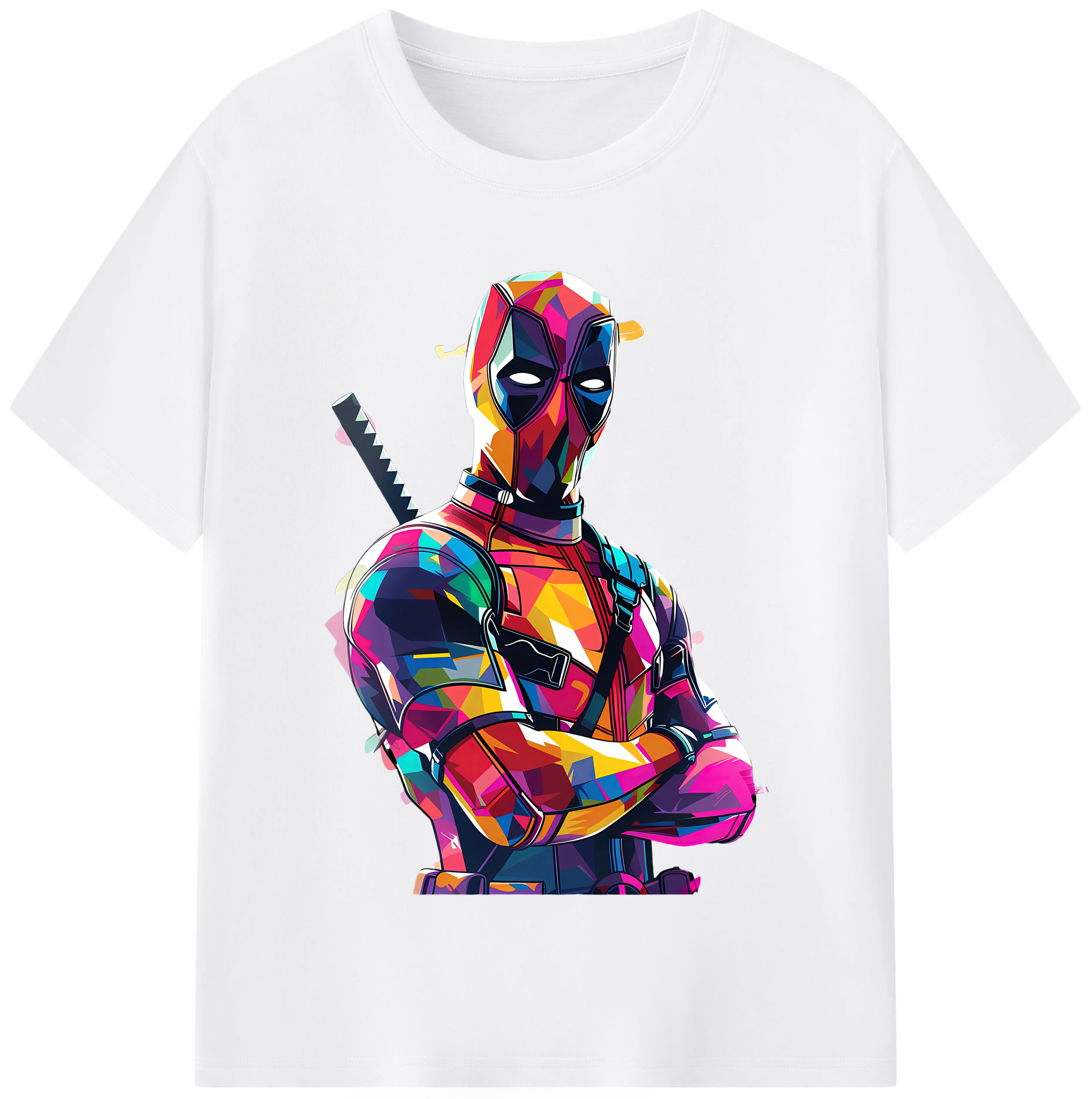 （画像用） Deadpool デッドプール 綿100％半袖Tシャツ（フロントプリント）