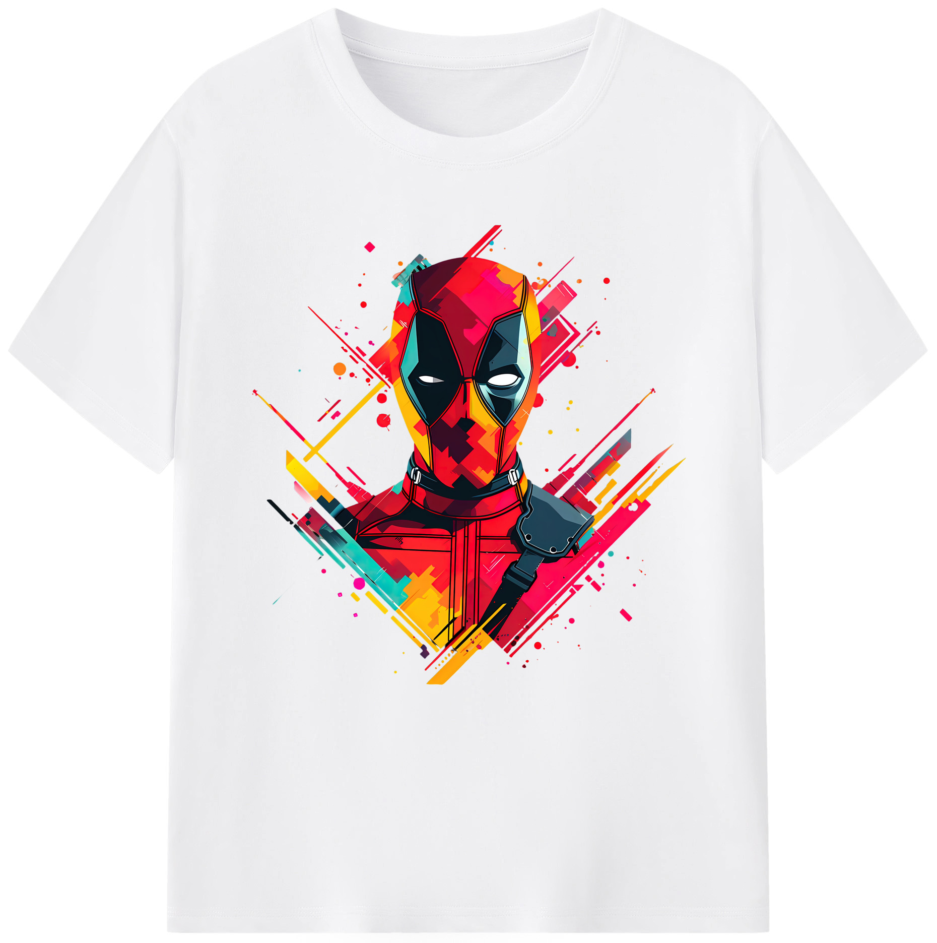 （画像用） Deadpool デッドプール 綿100％半袖Tシャツ（フロントプリント）