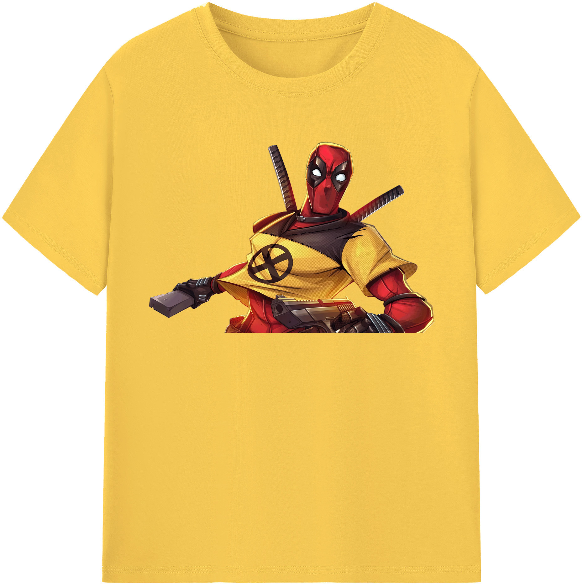 （画像用） Deadpool デッドプール 綿100％半袖Tシャツ（フロントプリント）