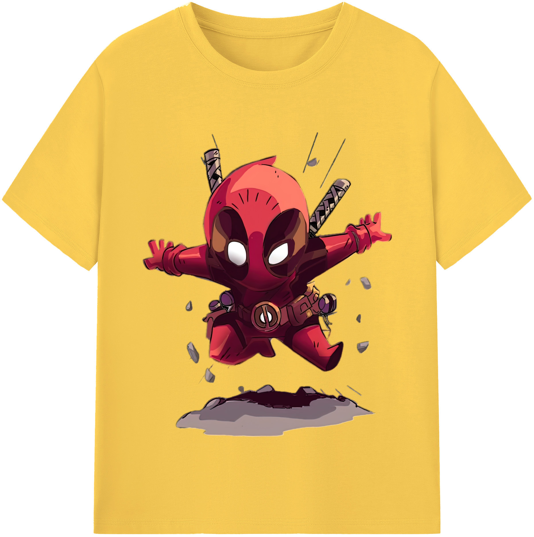（画像用） Deadpool デッドプール 綿100％半袖Tシャツ（フロントプリント）